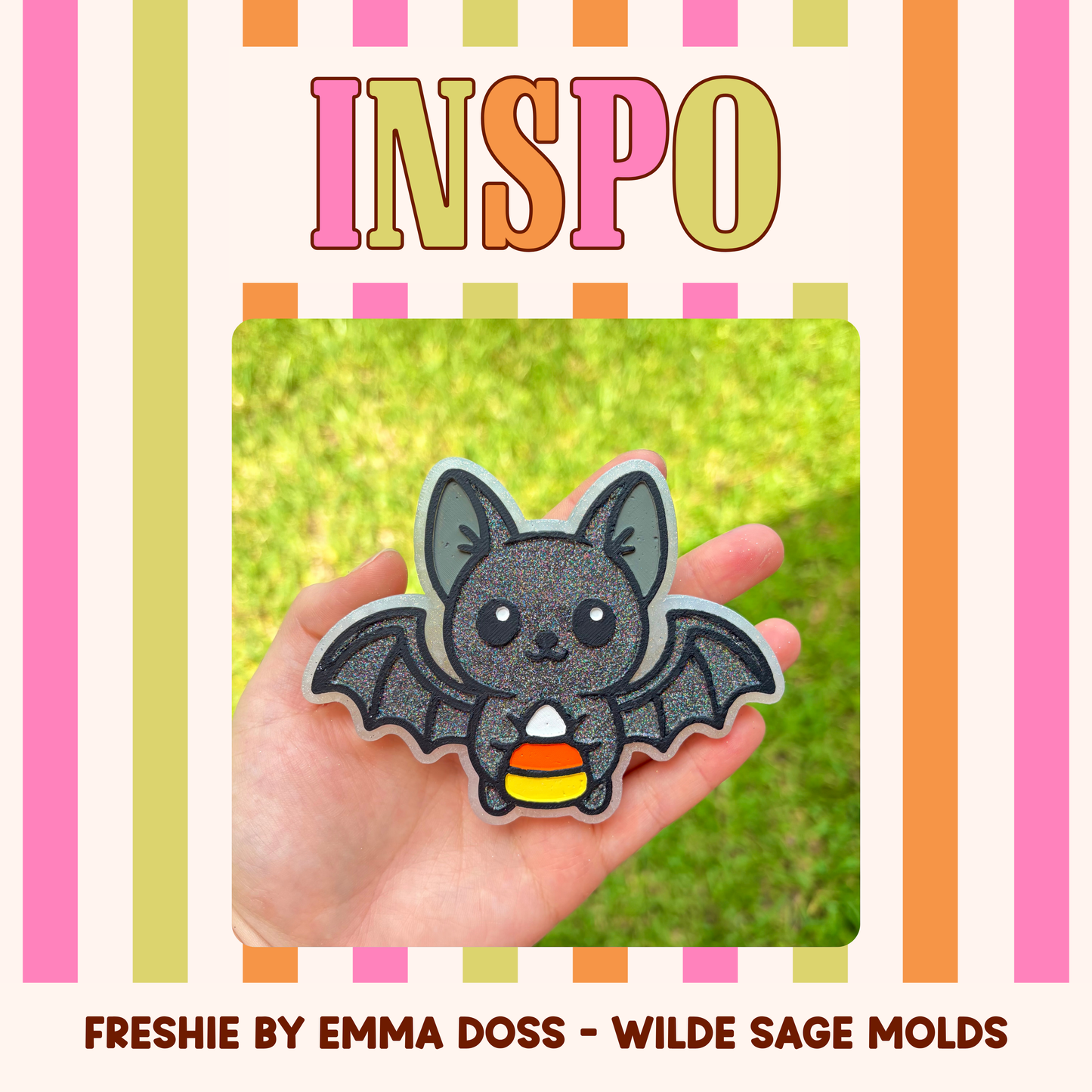 Candy Corn Bat Mold