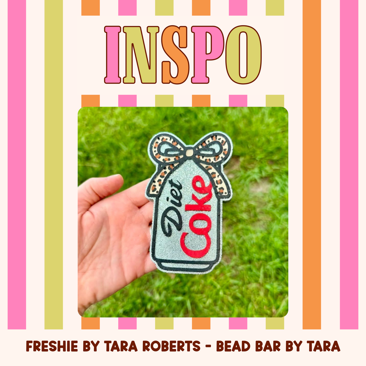 Diet Soda with Bow Mold