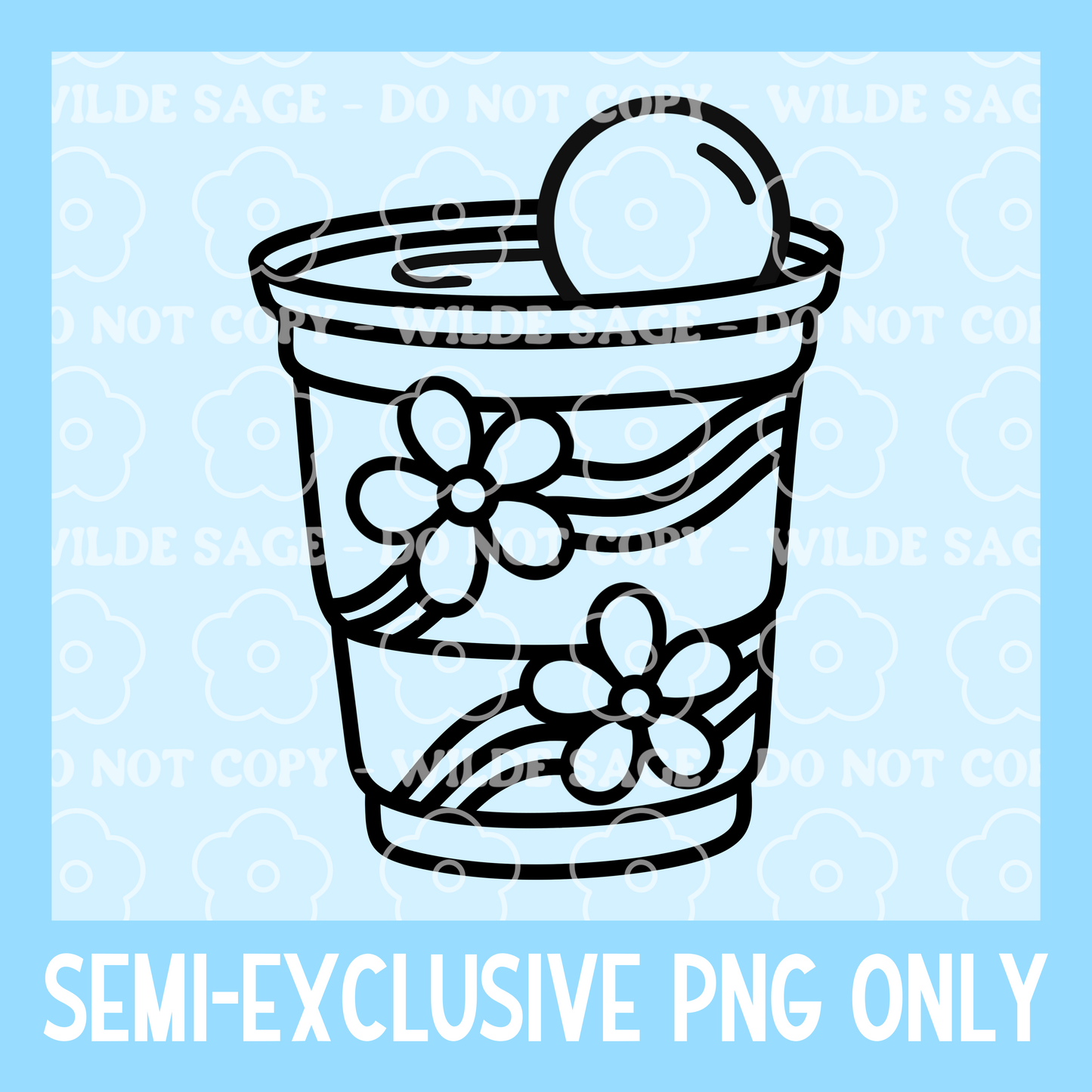 Flower Cup Freshie PNG