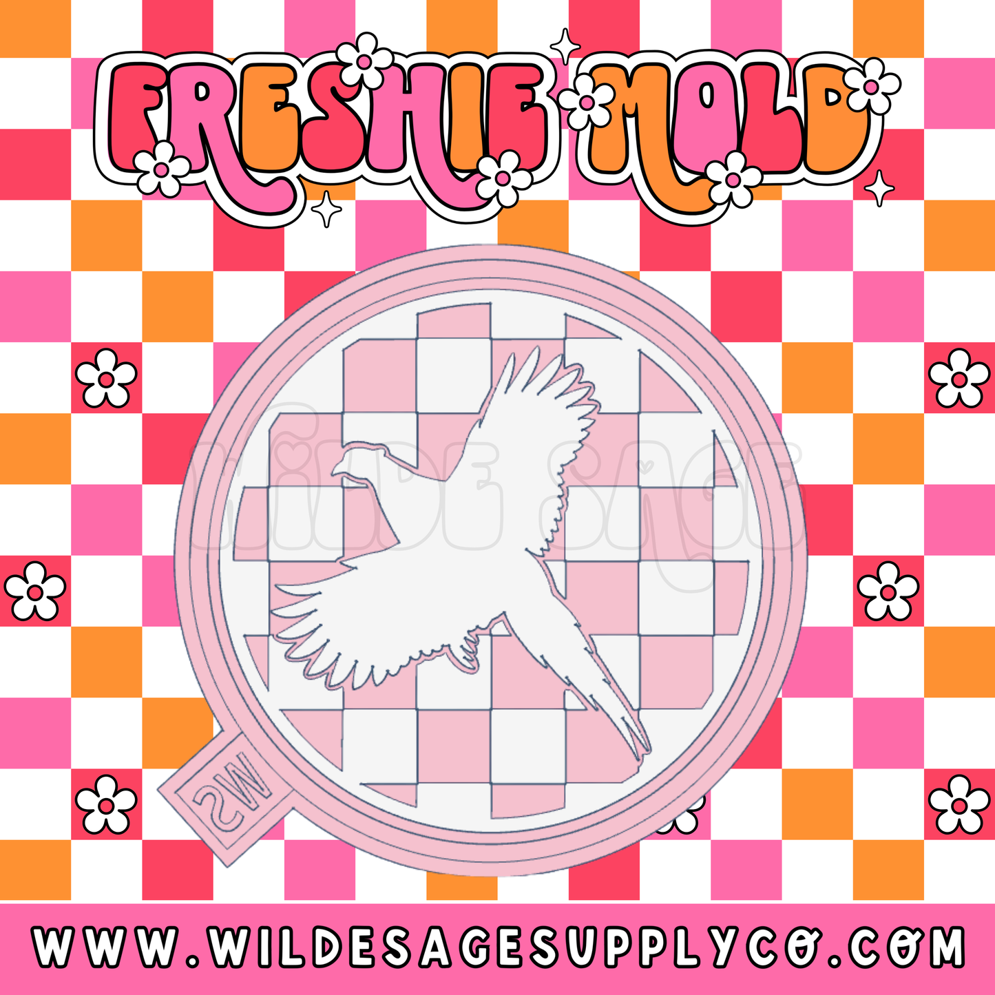 Pheasant Checker Circle Mold