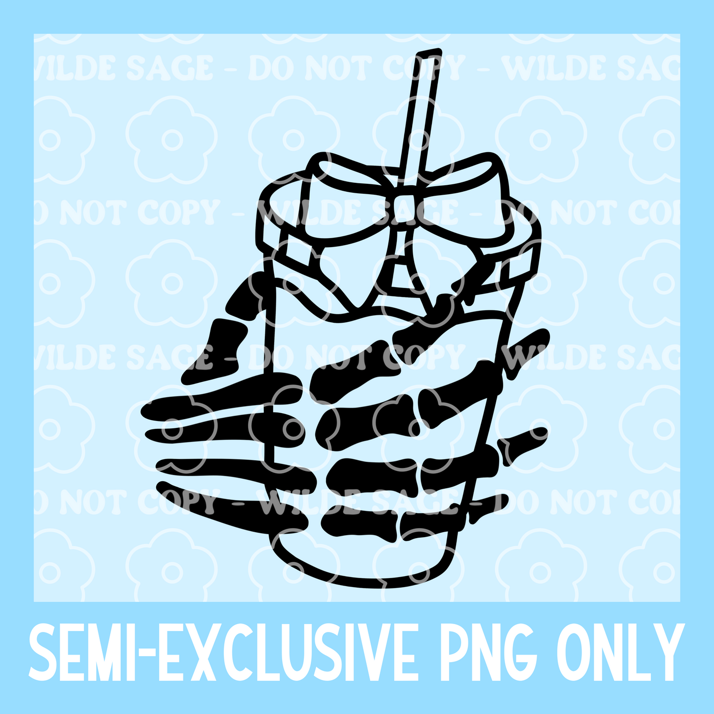 Skelly Coffee Freshie PNG