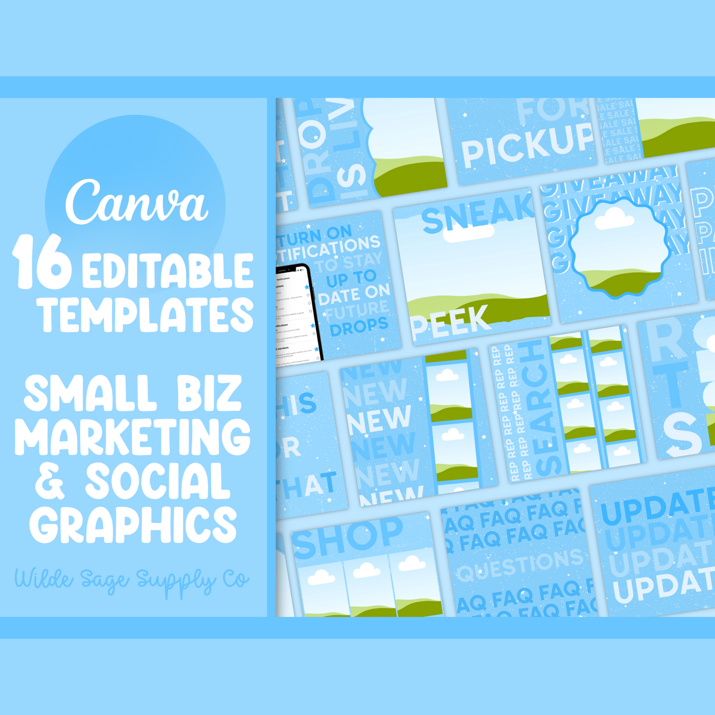 Starry Blue Templates