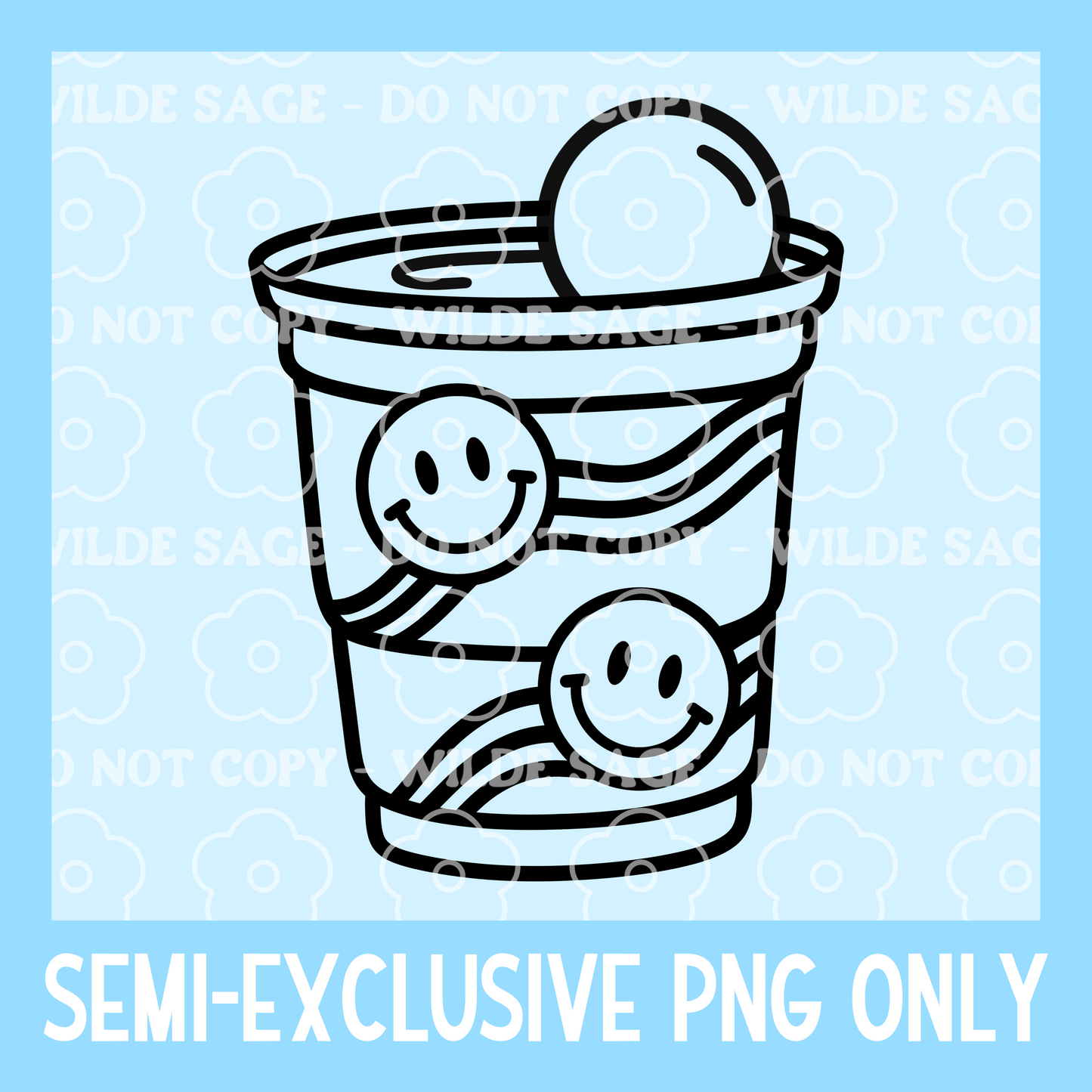 Smile Cup Freshie PNG