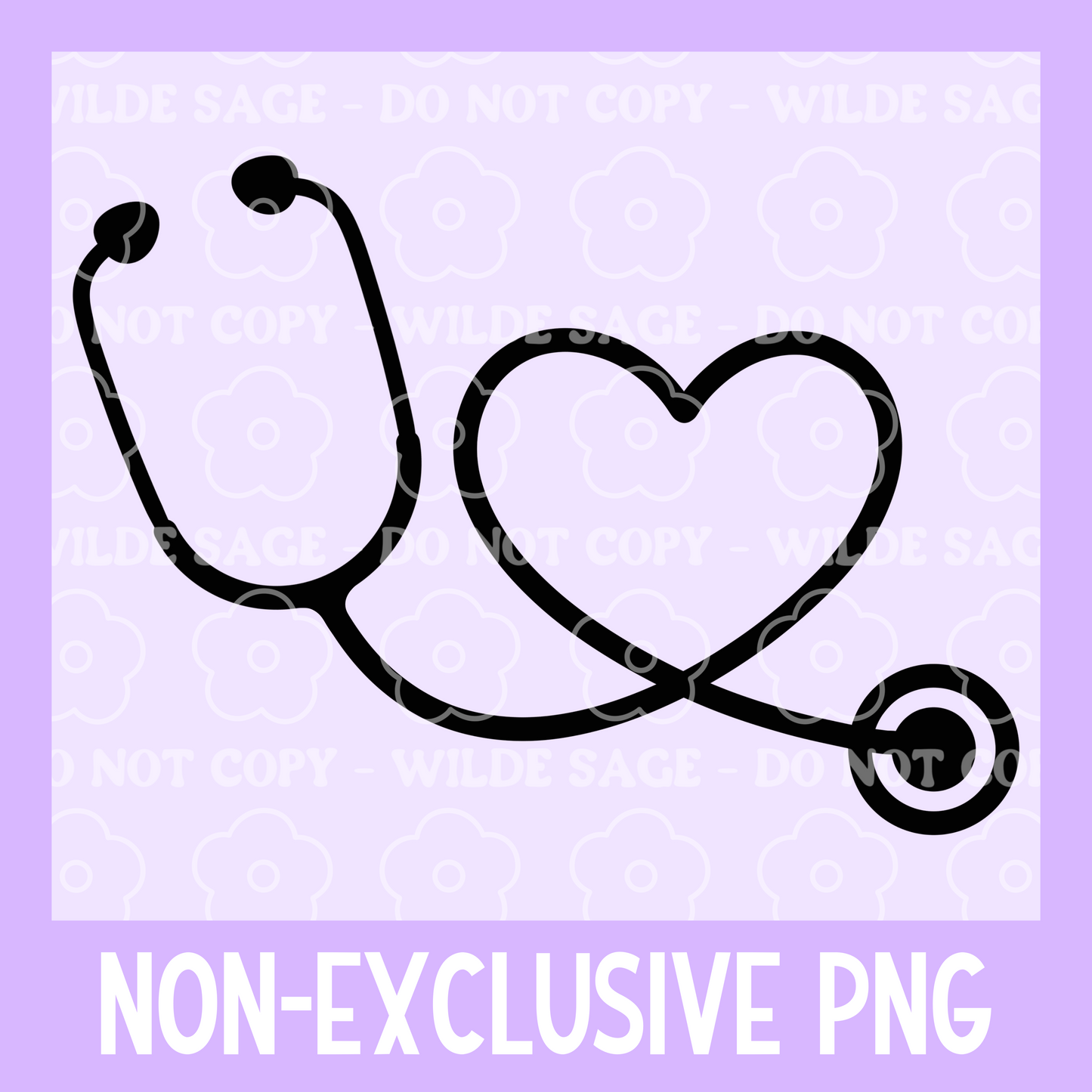 Stethoscope Heart Freshie PNG