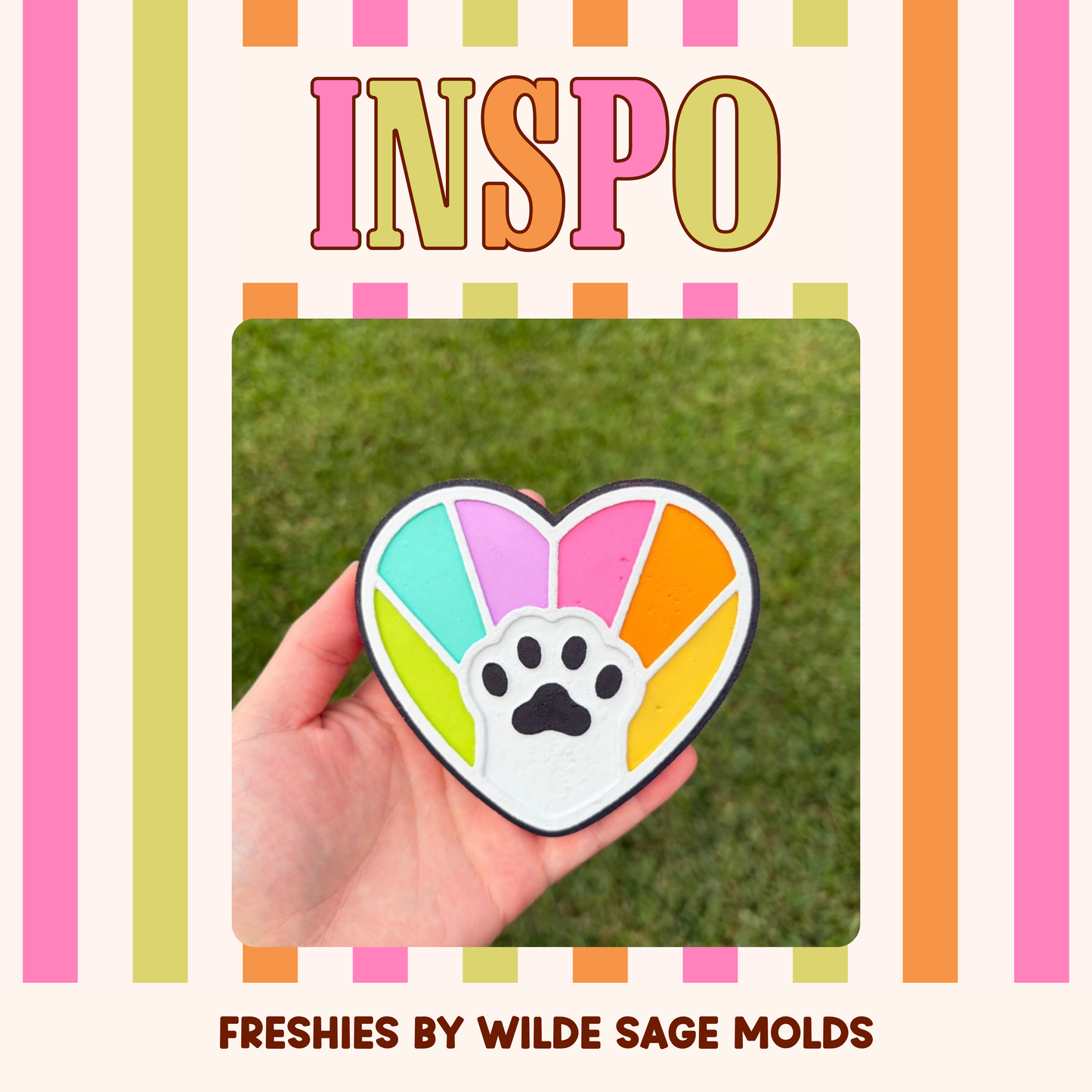 Dog / Cat Paw Heart Mold