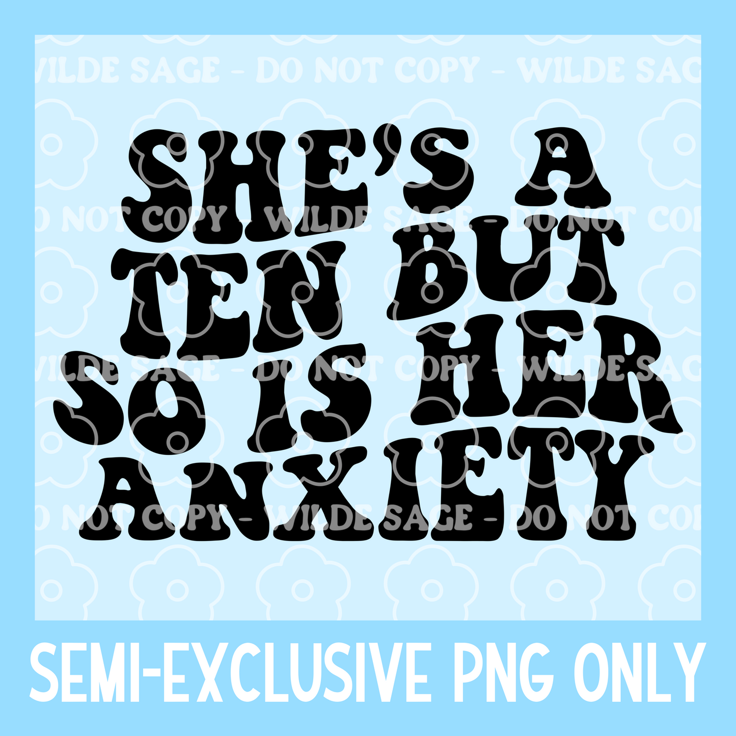 Wavy Anxiety Freshie PNG