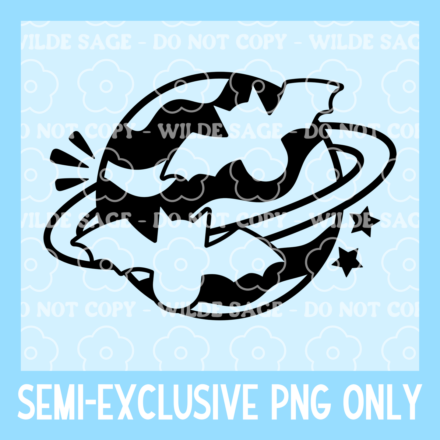 Bat Planet Freshie PNG
