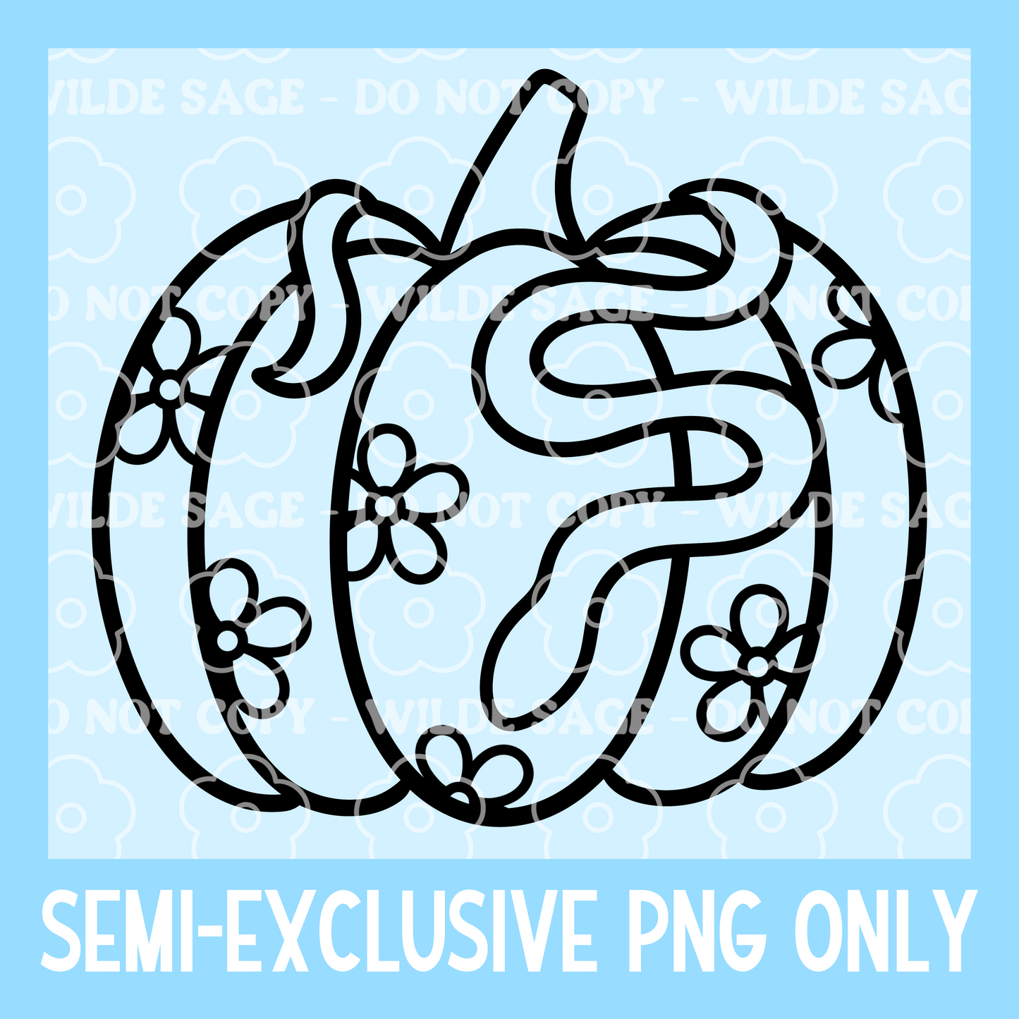 Snake Pumpkin Freshie PNG