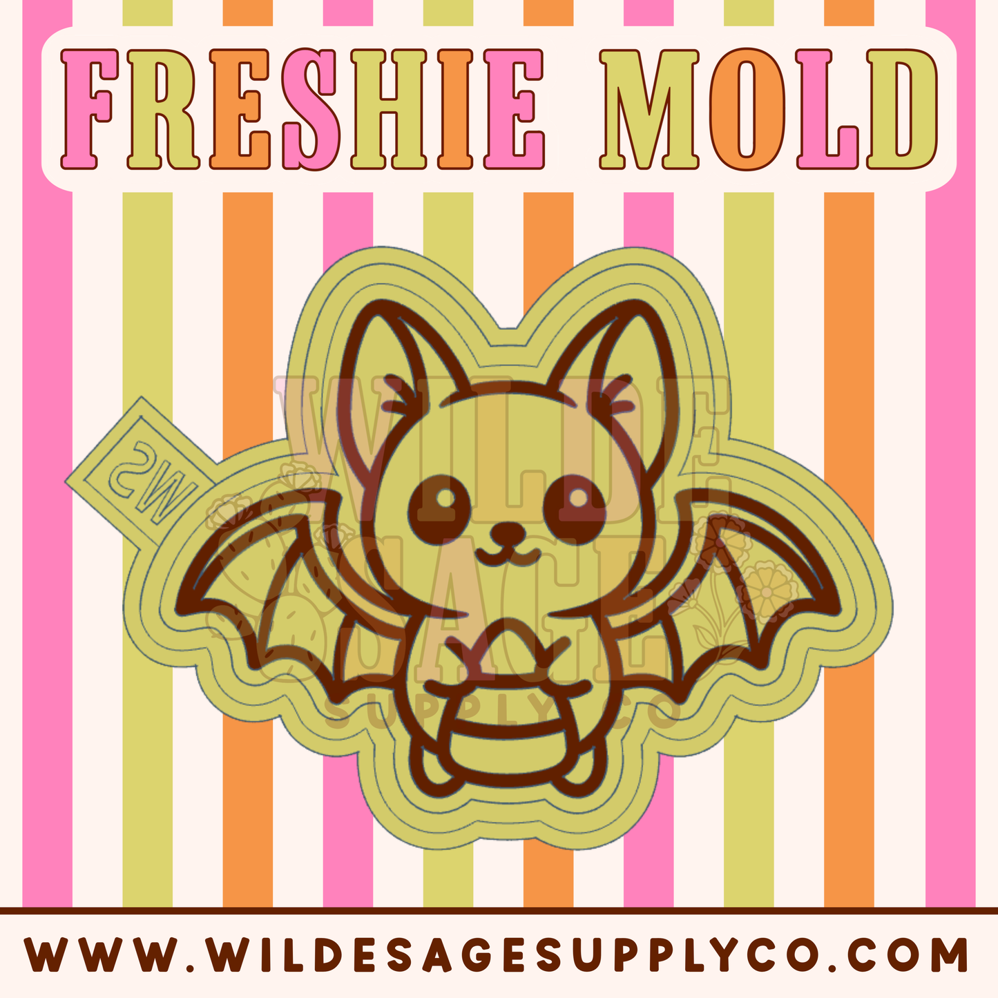 Candy Corn Bat Mold