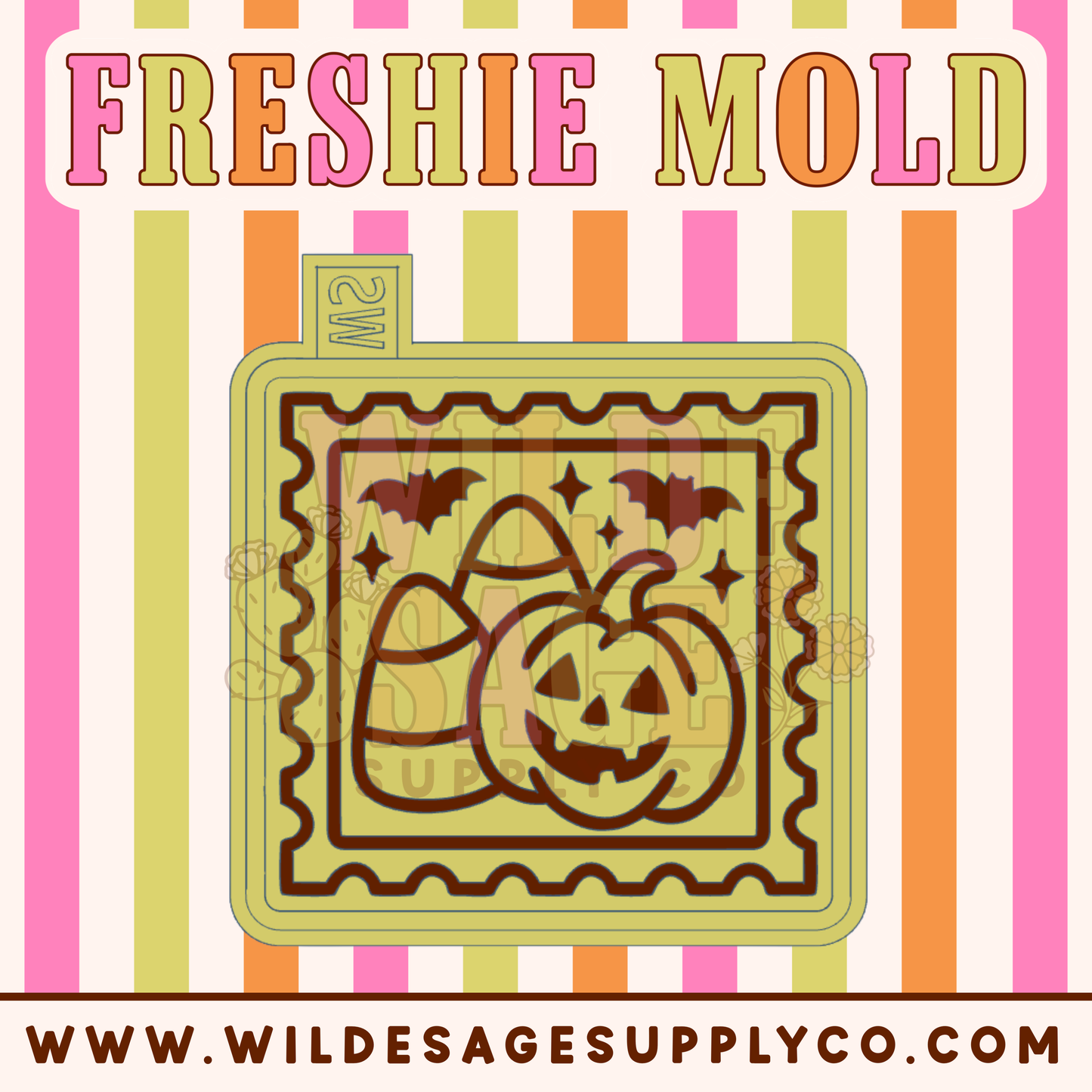Candy Corn Pumpkin Stamp Mold