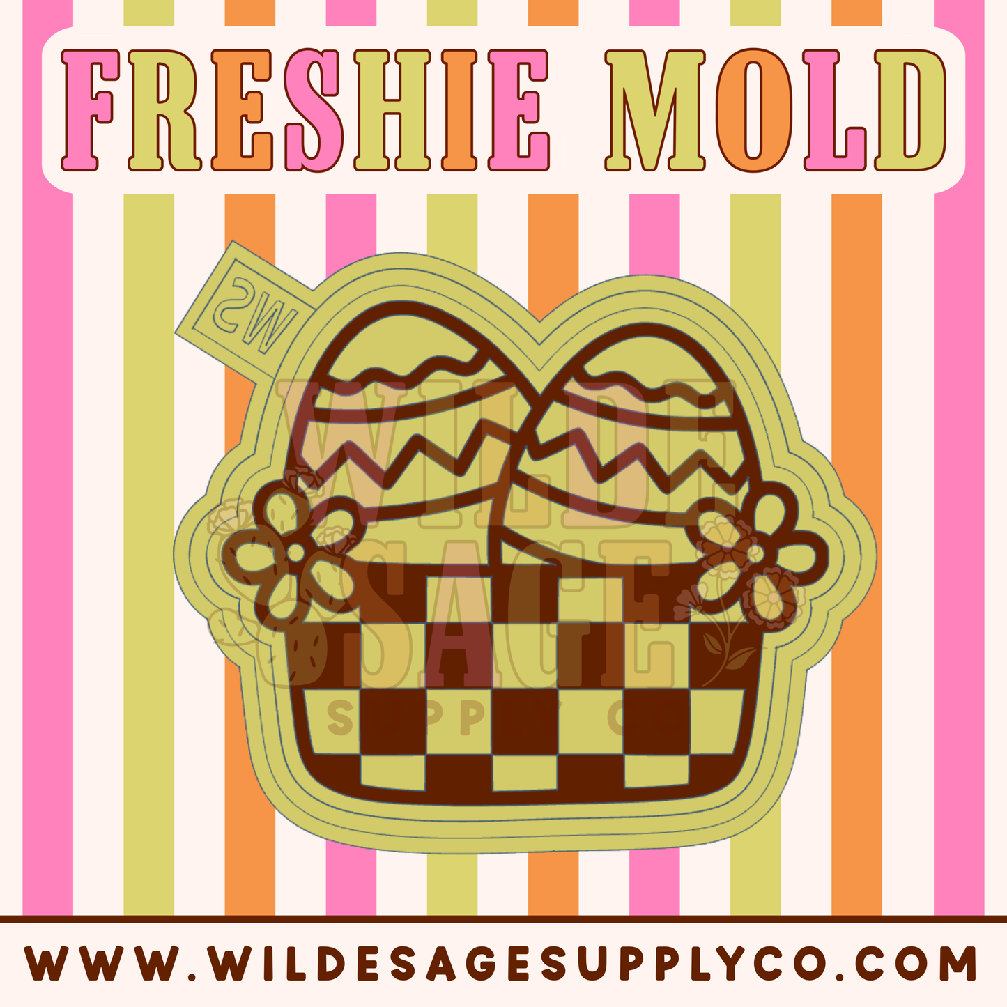 Checker Easter Basket Mold