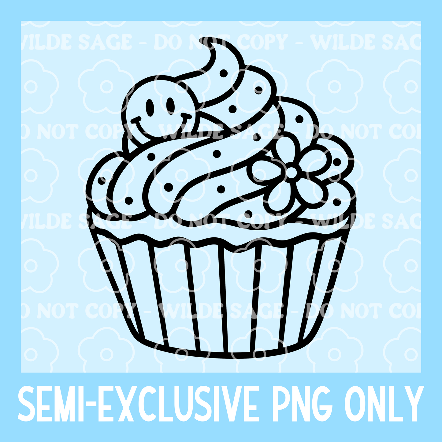 Groovy Cupcake Freshie PNG