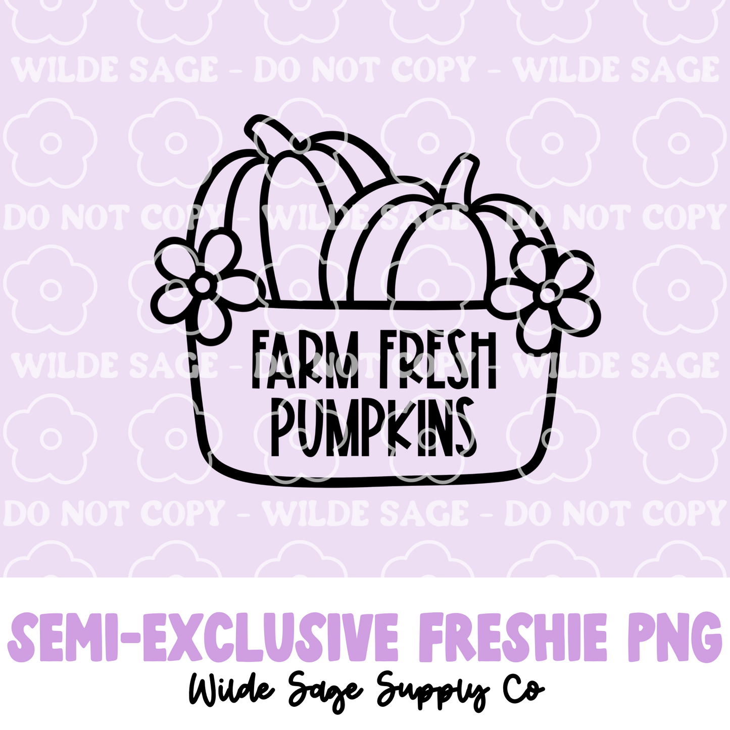 Farm Fresh Pumpkin Freshie PNG