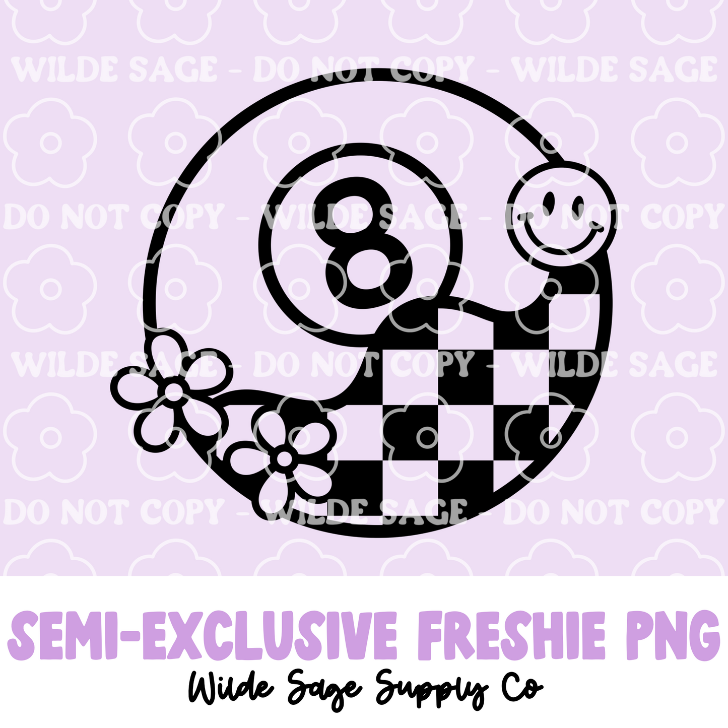 8 Ball Freshie PNG