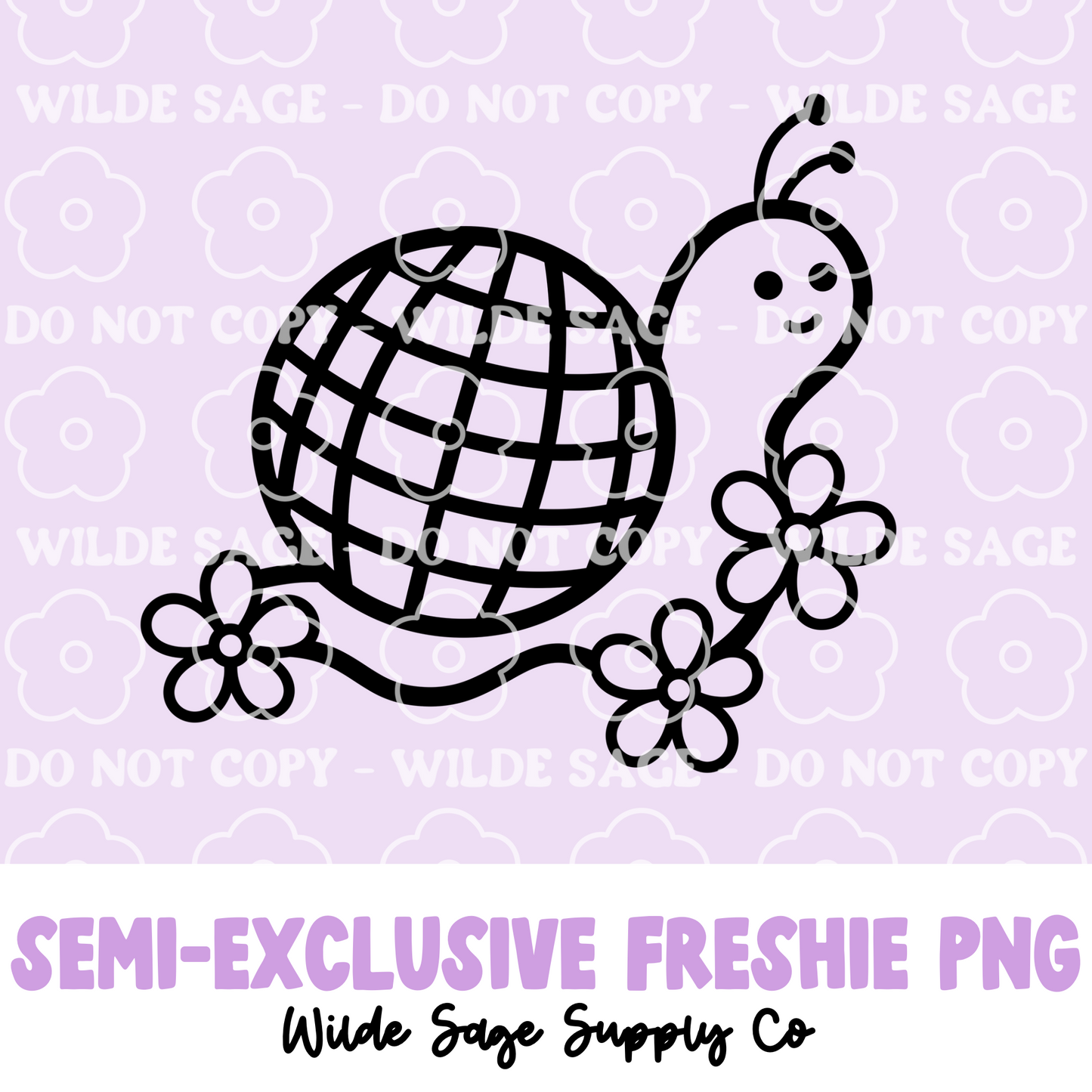 Disco Snail Freshie PNG