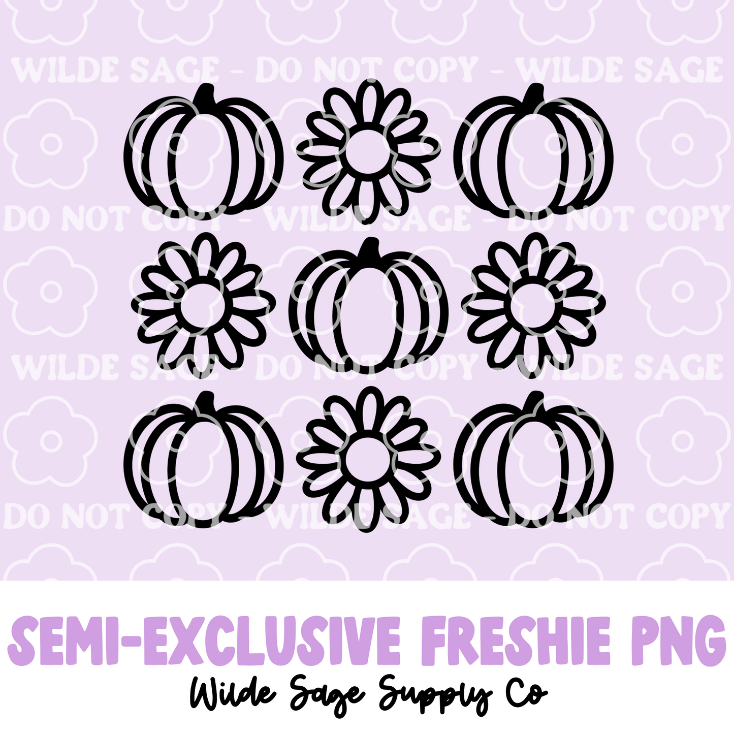 Pumpkin Grid Freshie PNG