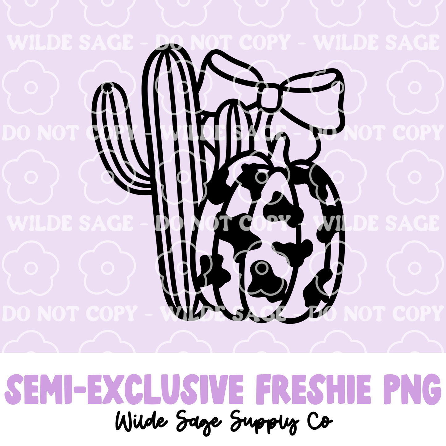 Cactus Pumpkin Freshie PNG