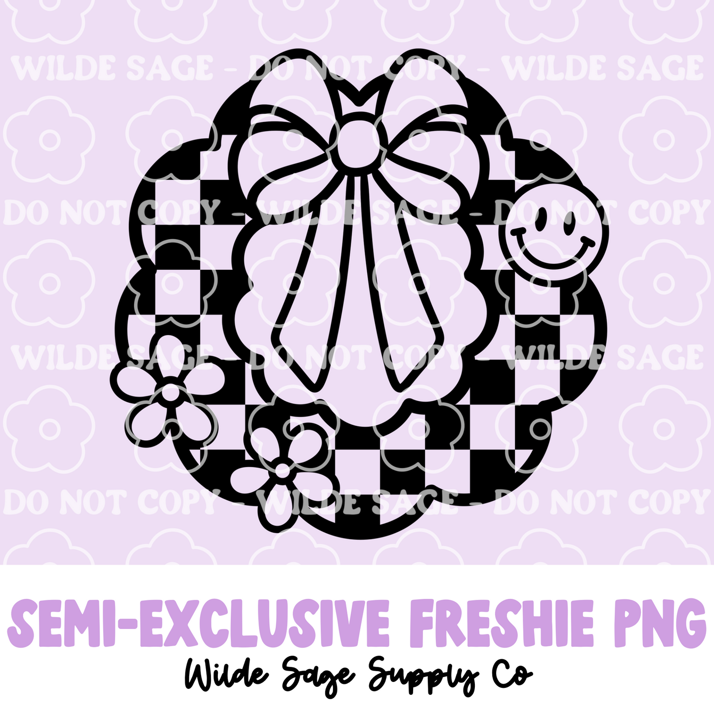 Groovy Wreath Freshie PNG