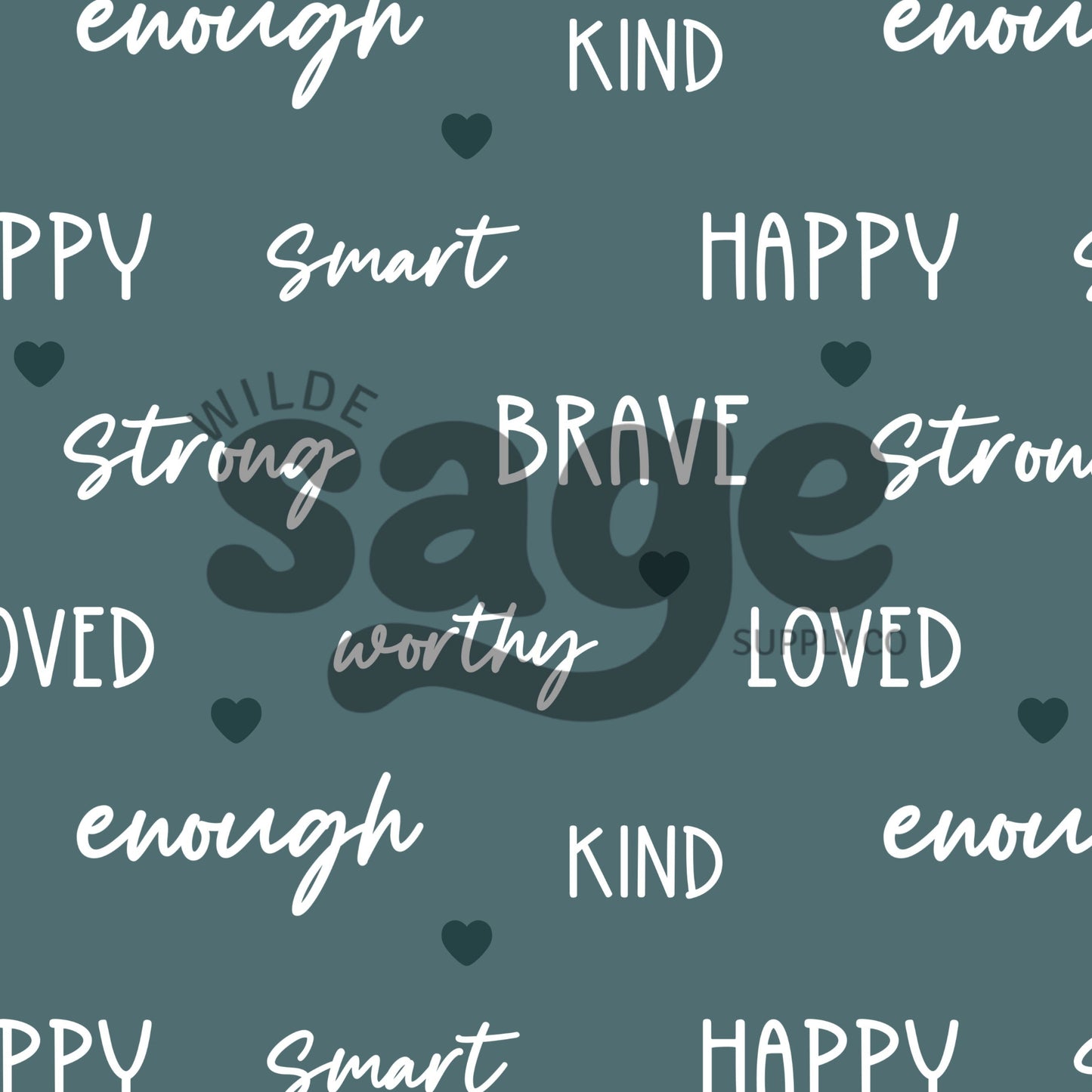 Blue Affirmation Seamless