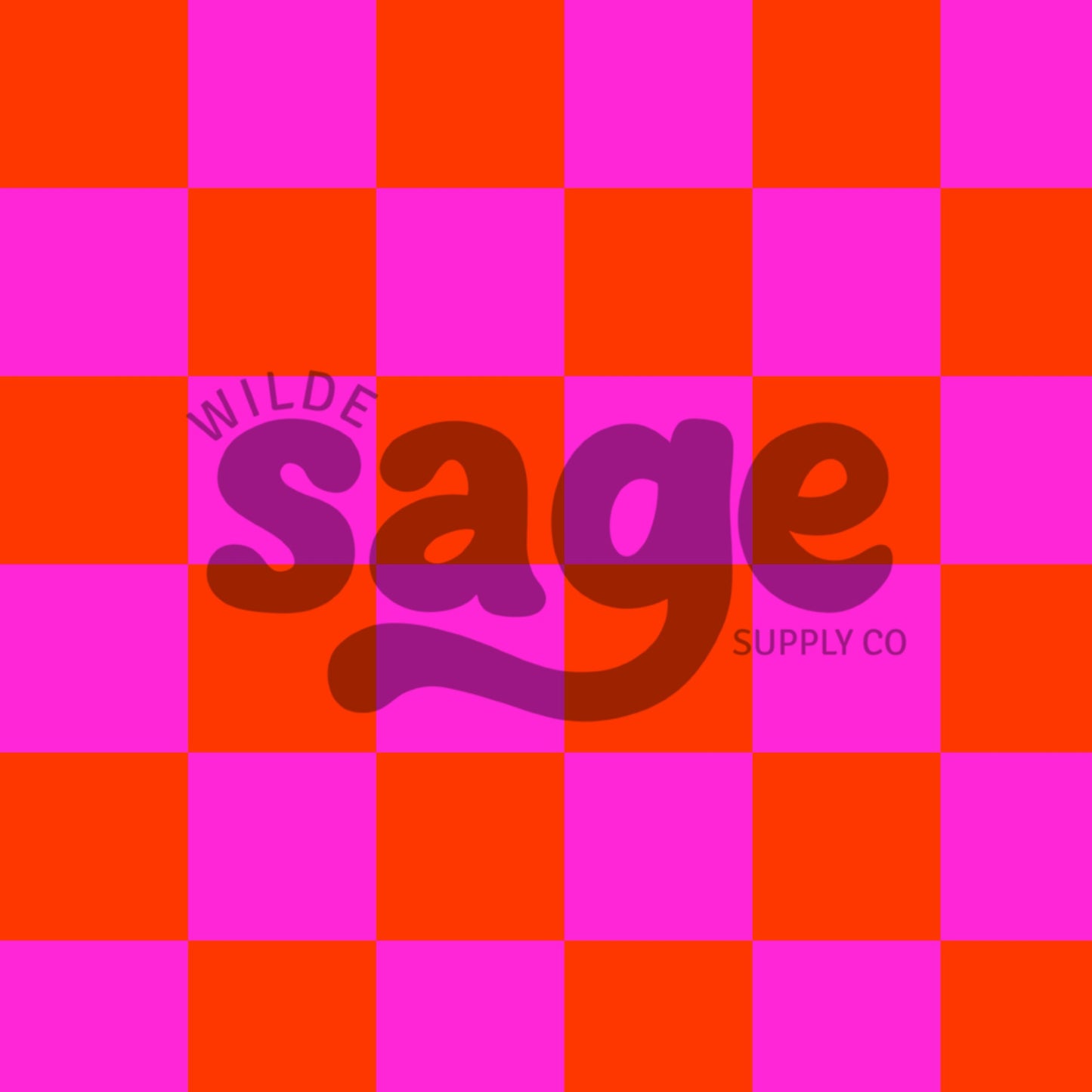 Pink & Orange Checker Seamless