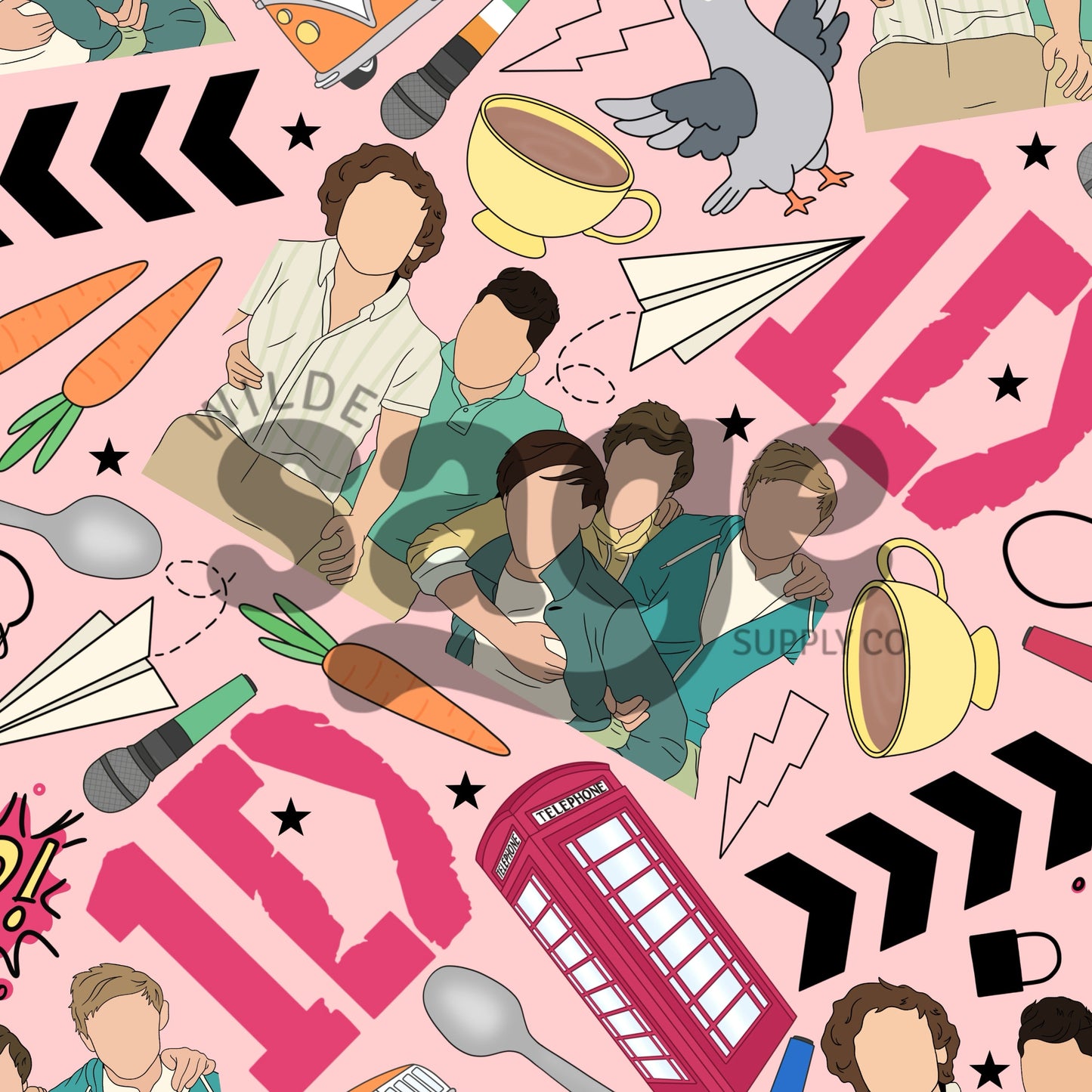 Pink Direction Seamless
