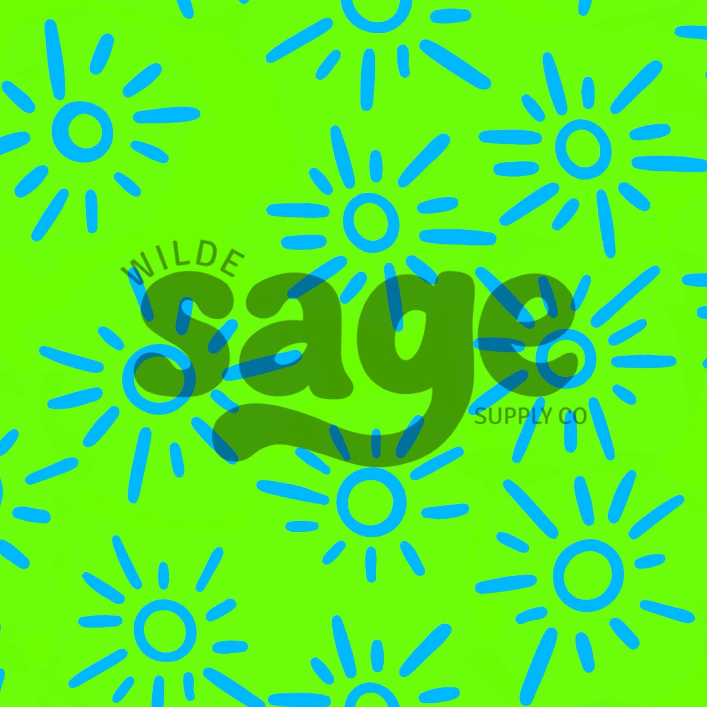 Green & Blue Suns Seamless