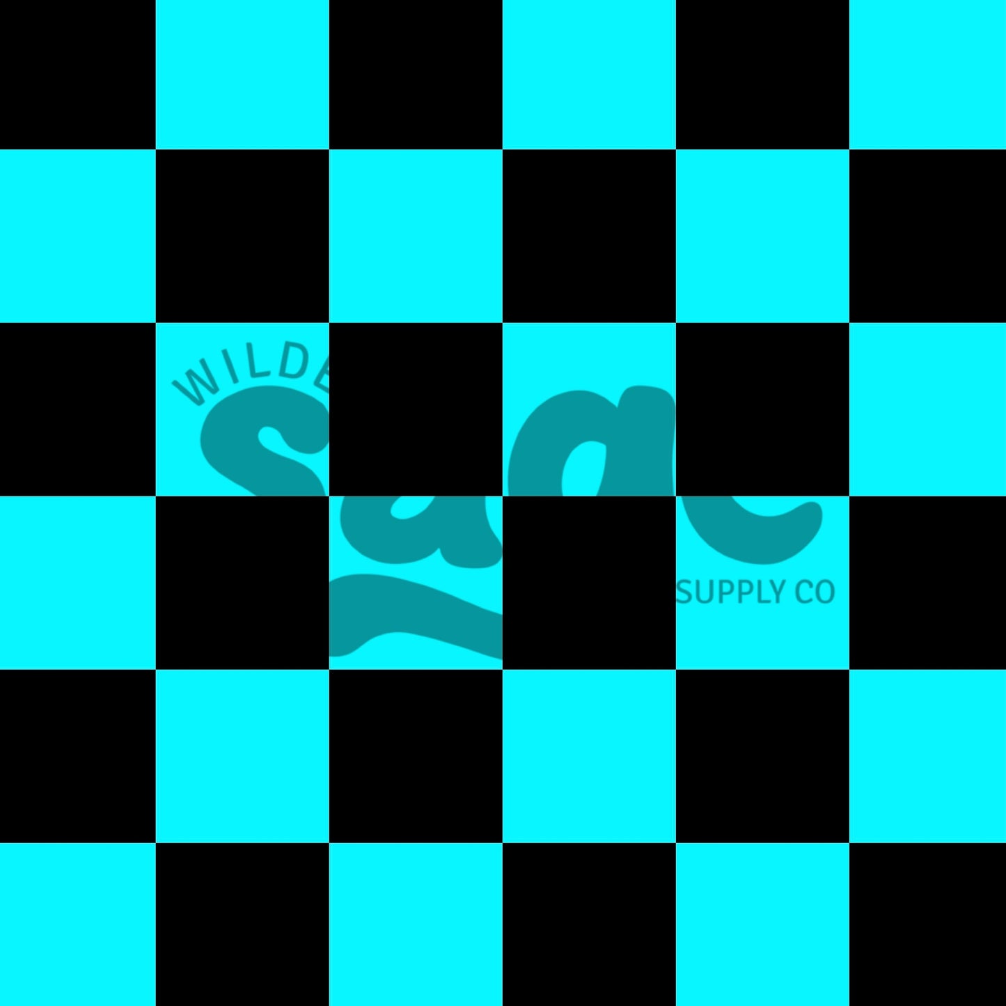 Blue & Black Checker Seamless