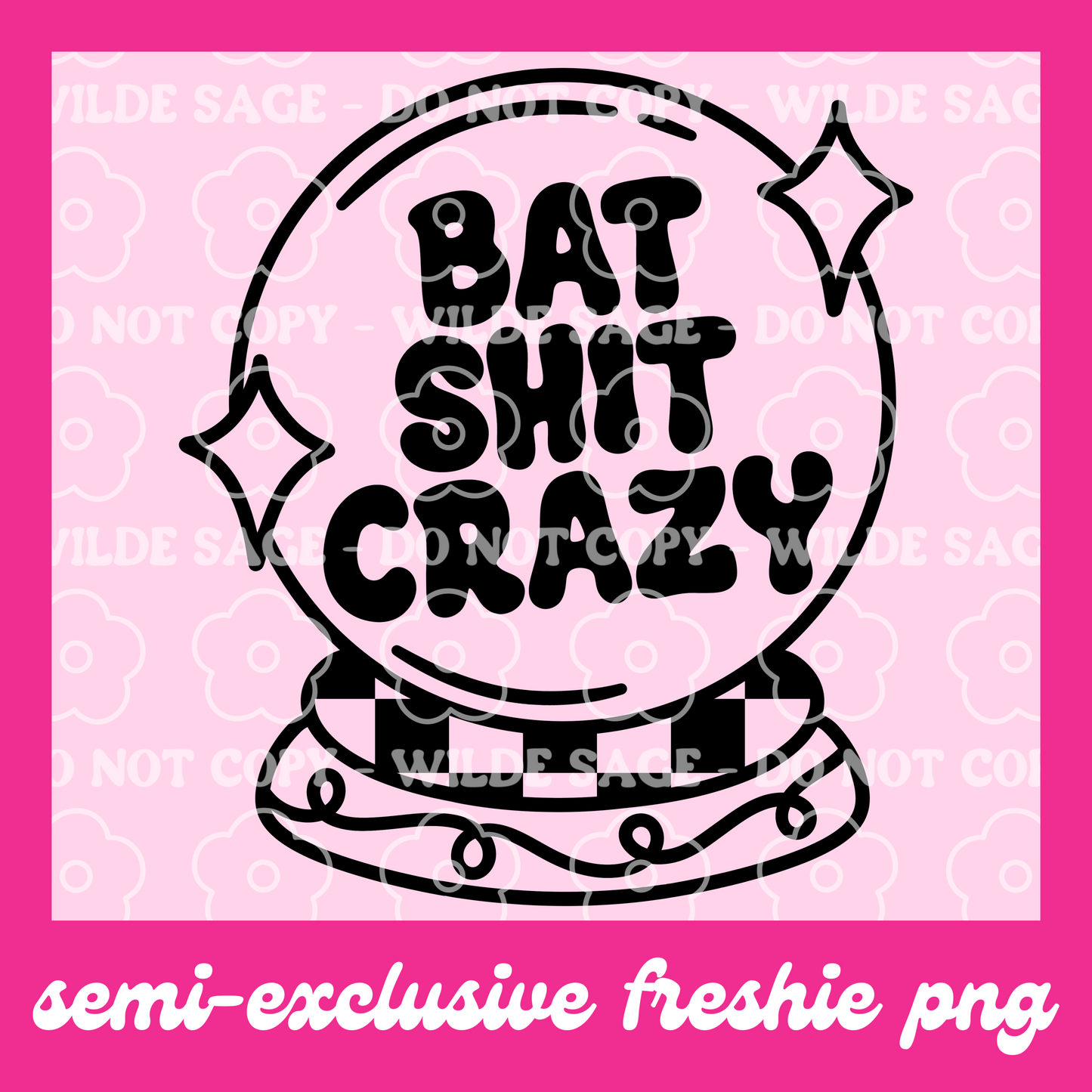 Bat Crazy Freshie PNG