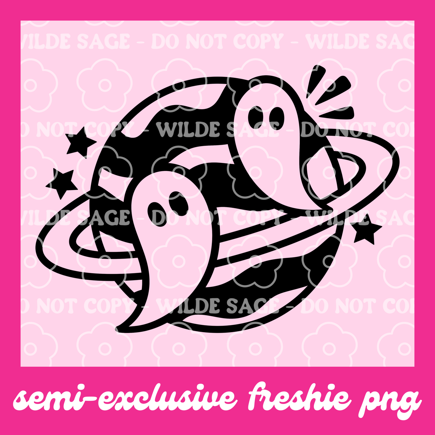 Ghost Planet Freshie PNG