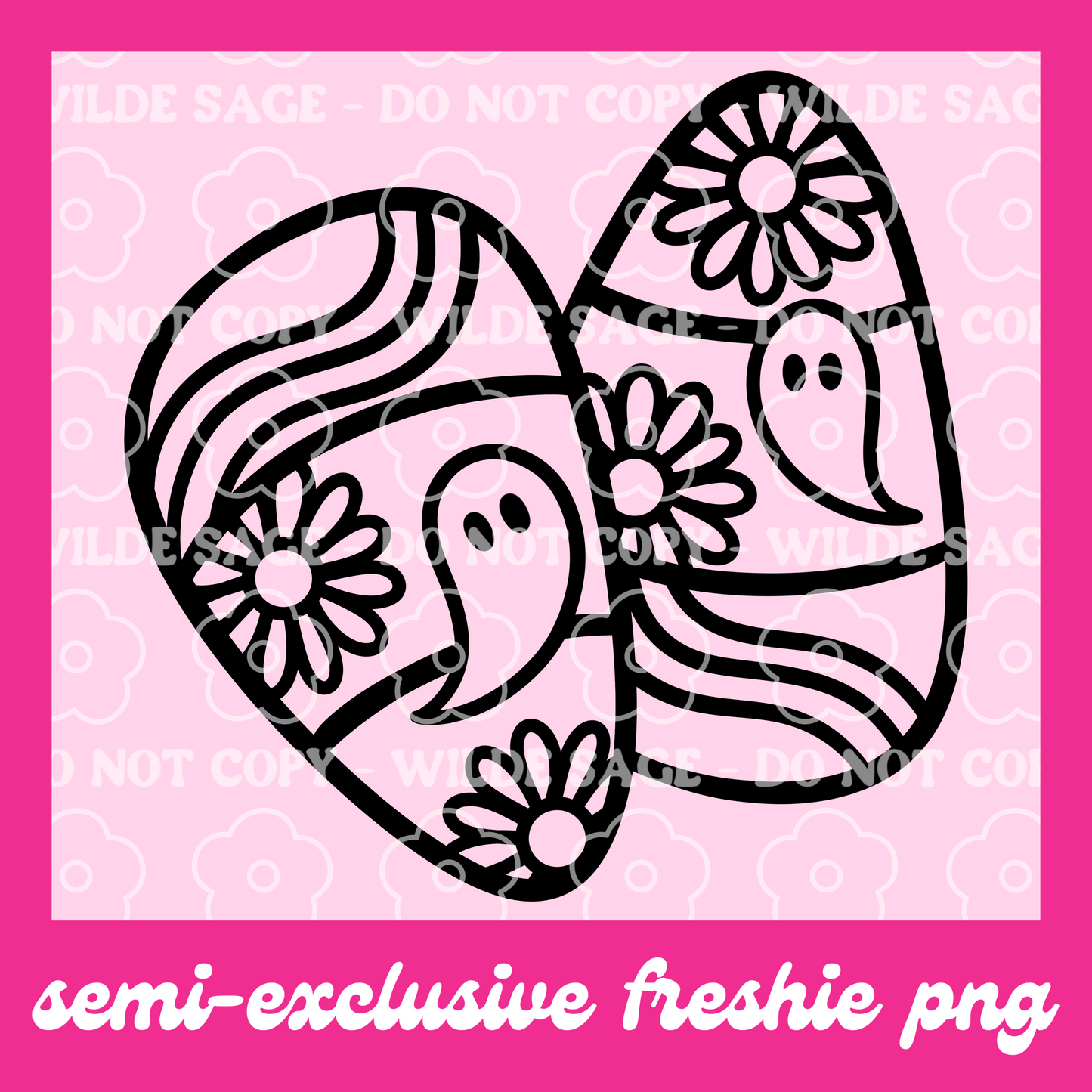 Ghost Candy Corn Freshie PNG