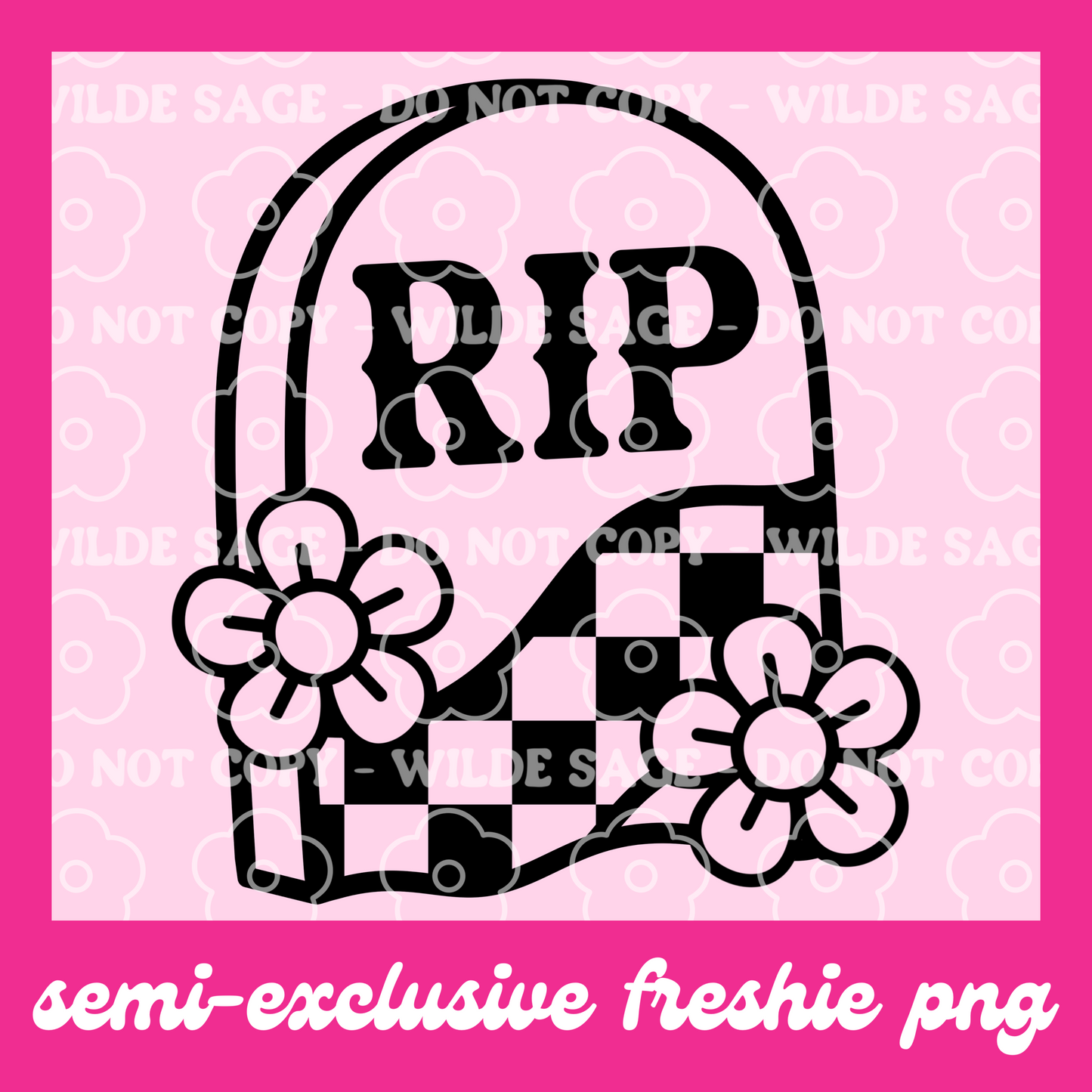 RIP Freshie PNG and STL