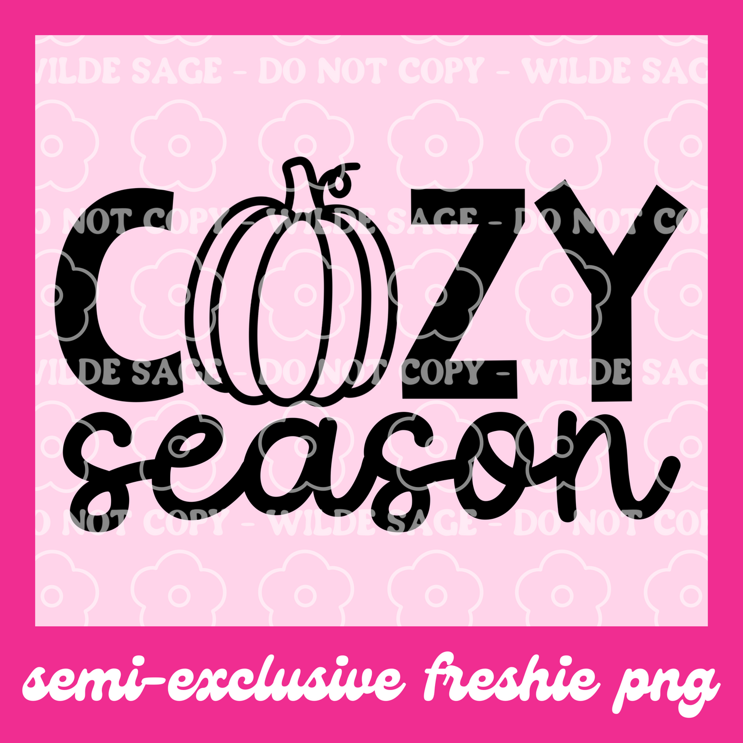 Cozy Season Freshie PNG and STL