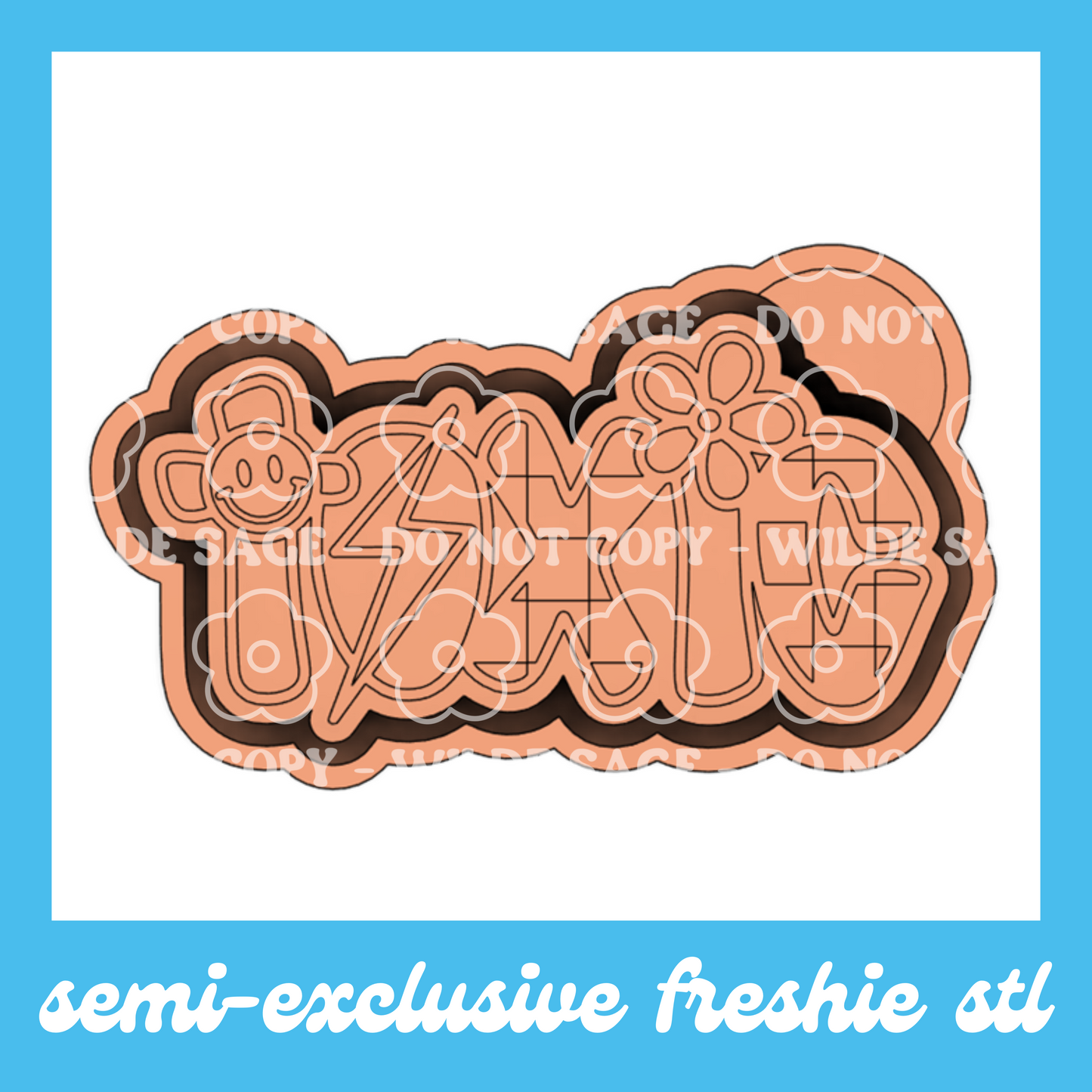 Toxic Freshie PNG and STL