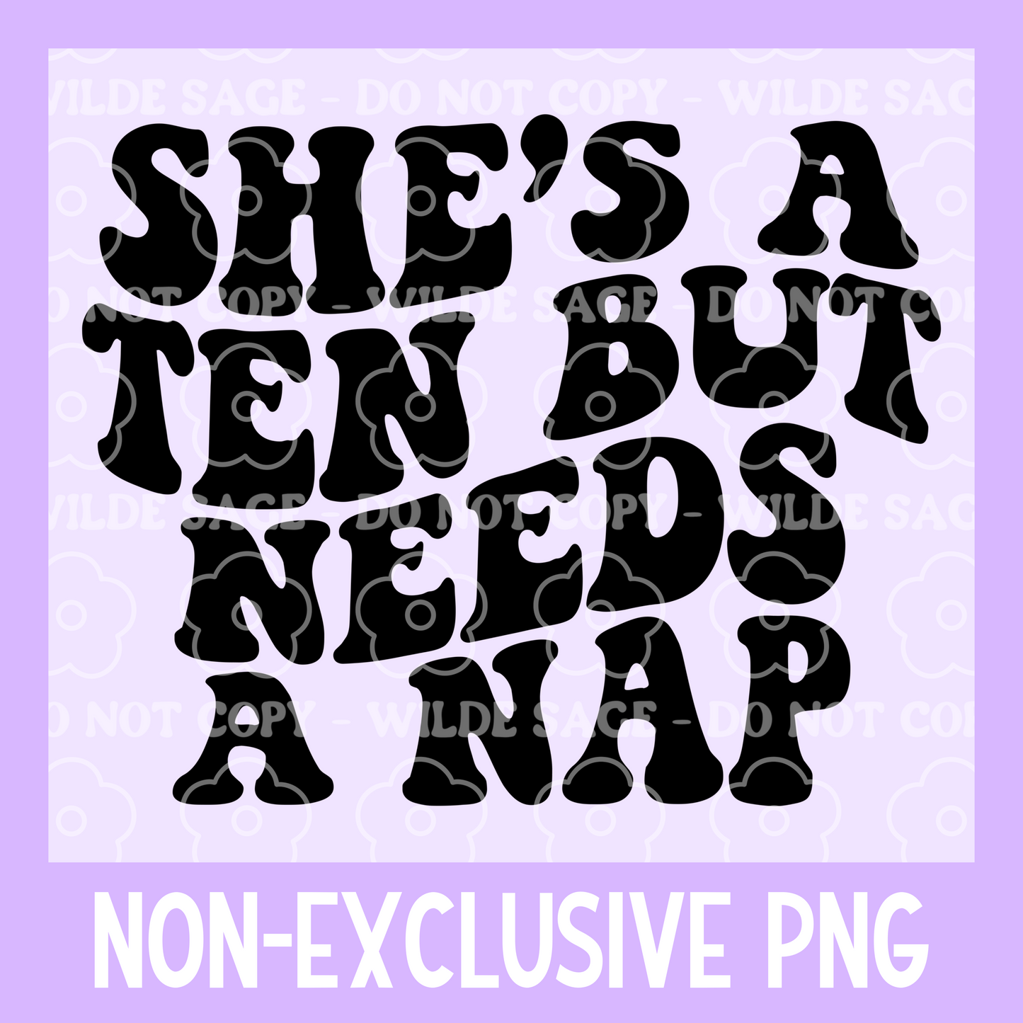 Wavy Nap Freshie PNG