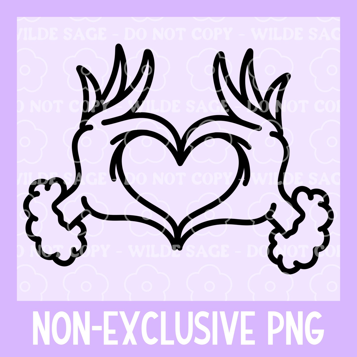 Green Guy Hand Heart PNG