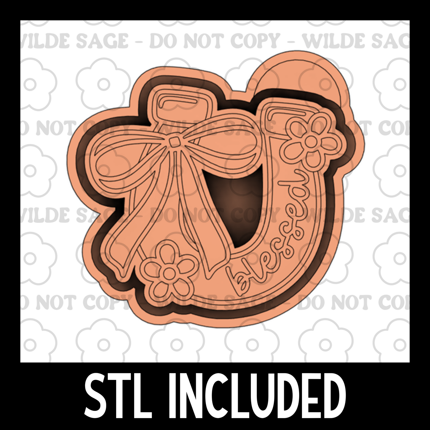 Horseshoe Freshie PNG and STL