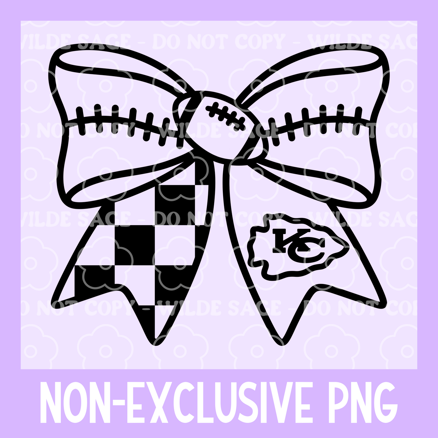 Chiefs Football Bow PNG