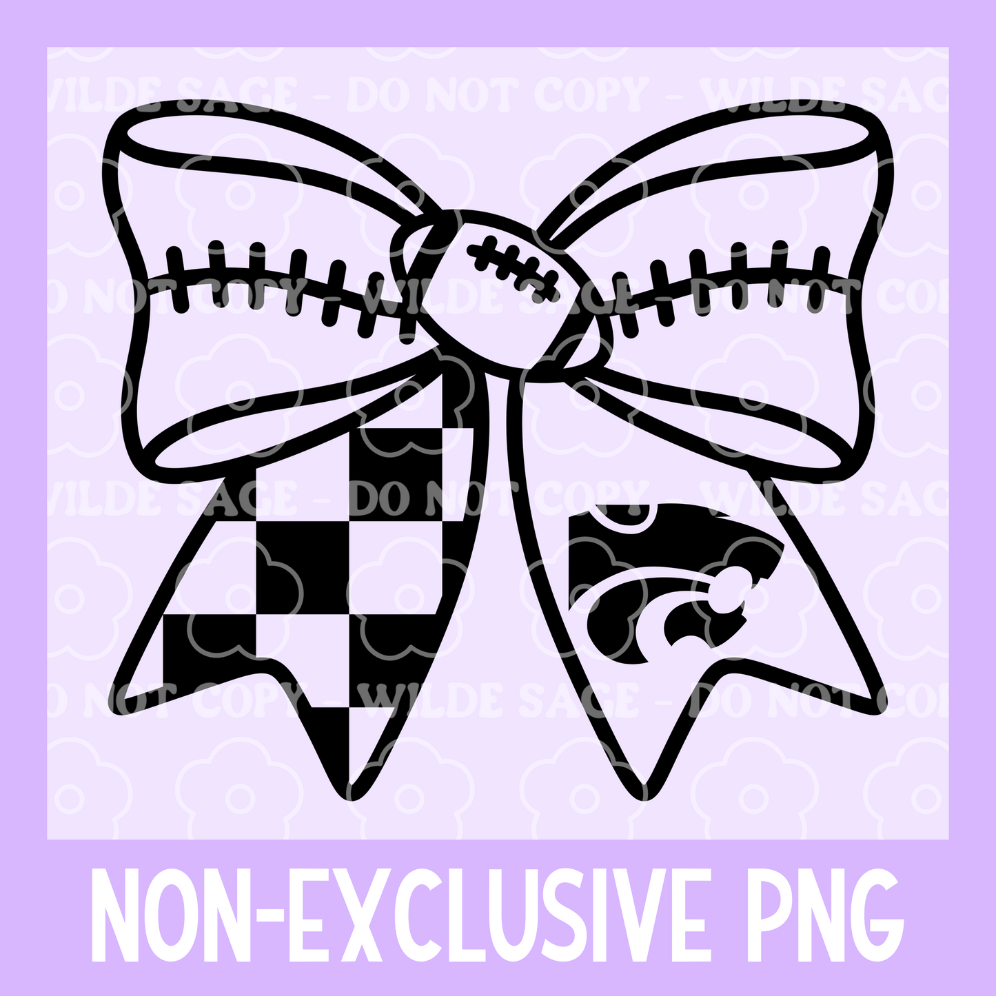 KSU Football Bow PNG