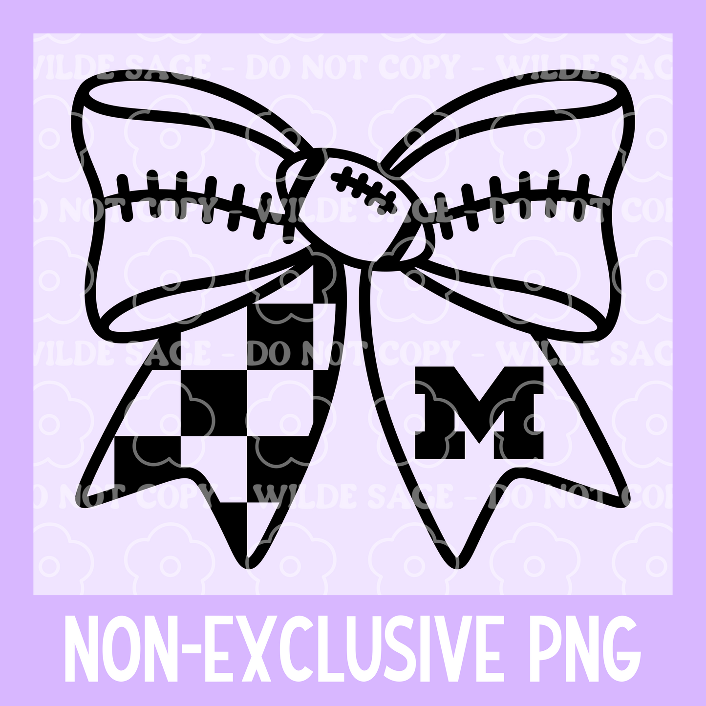 U of M Football Bow PNG