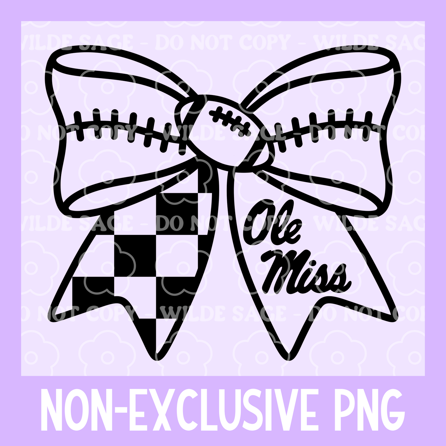 Ole Miss Football Bow PNG