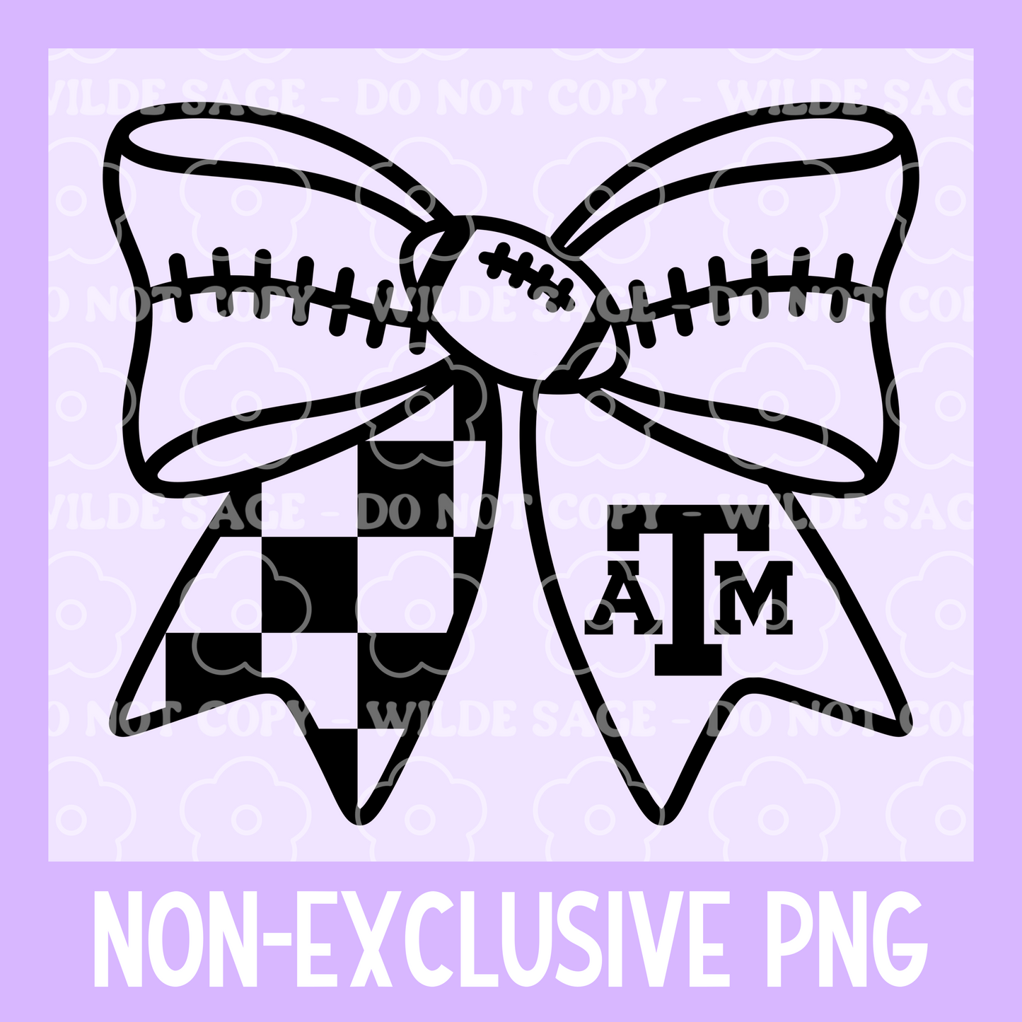 A&M Football Bow PNG