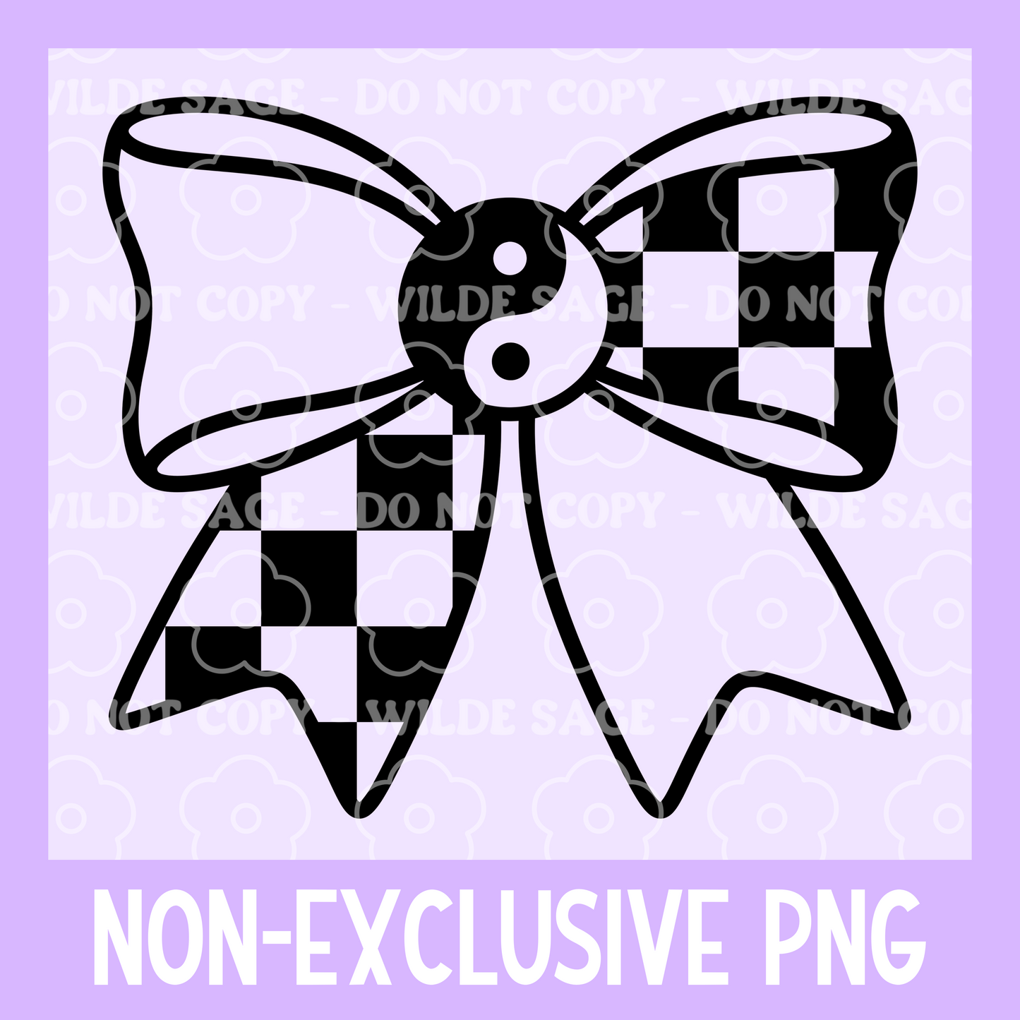 Ying Yang Bow PNG