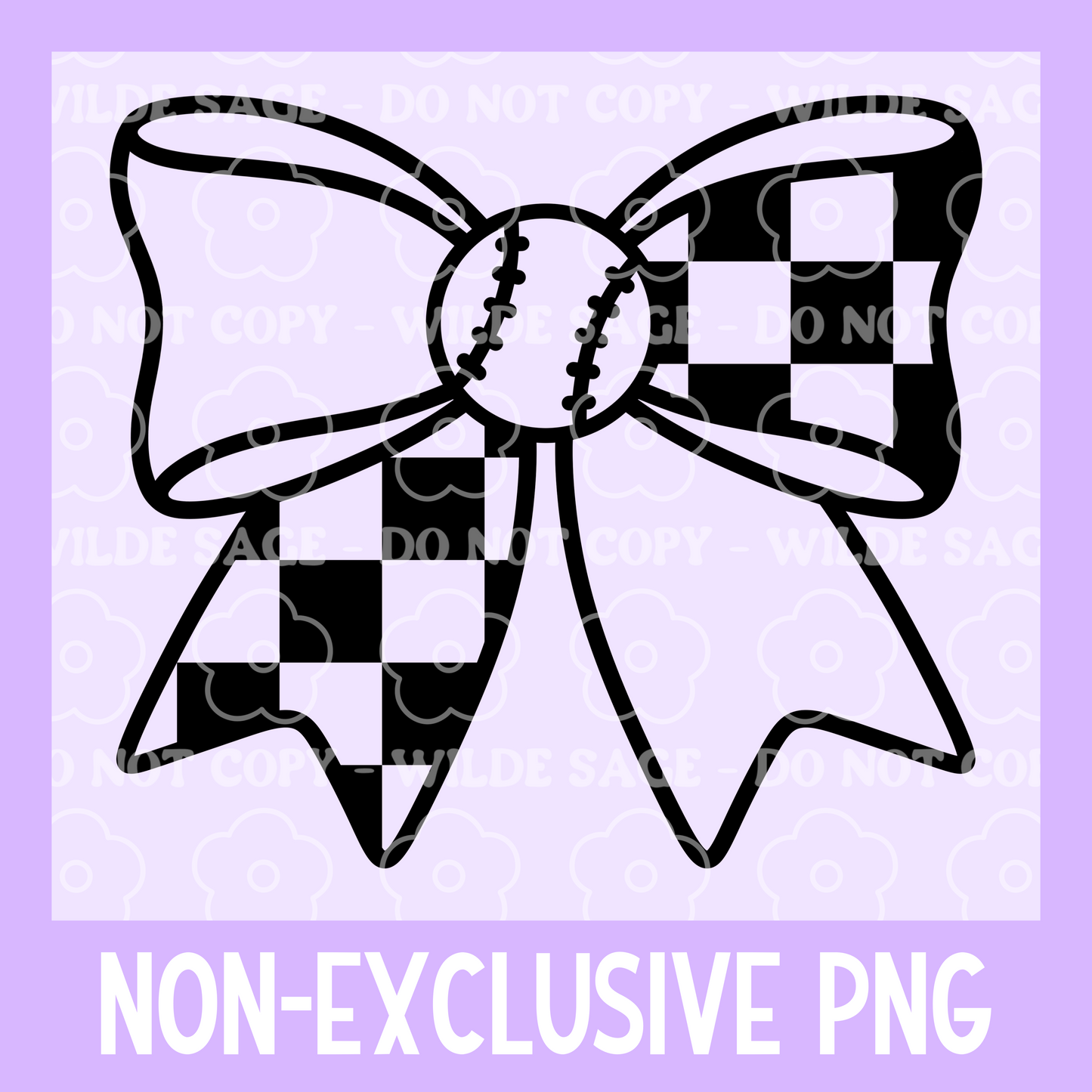 Baseball Bow PNG