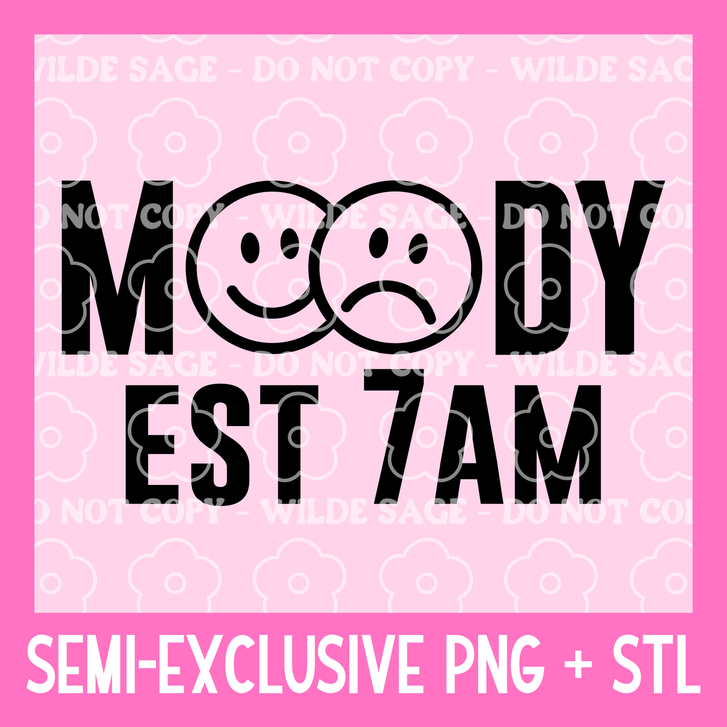 Moody Freshie PNG and STL