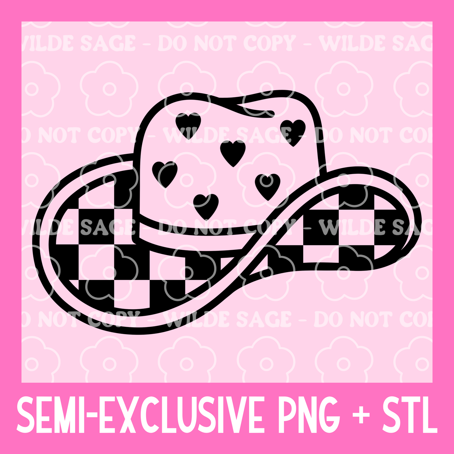 Valentines Hat PNG and STL
