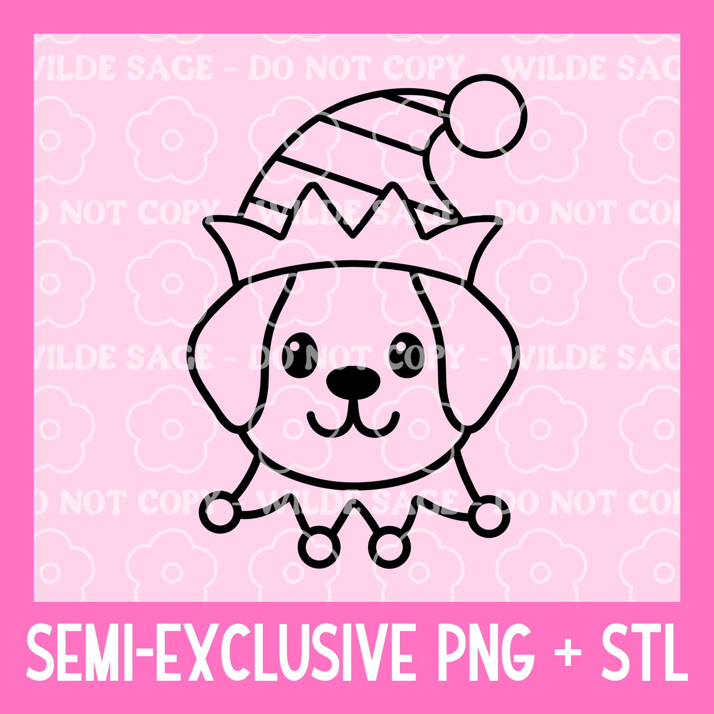 Dog Elf PNG and STL
