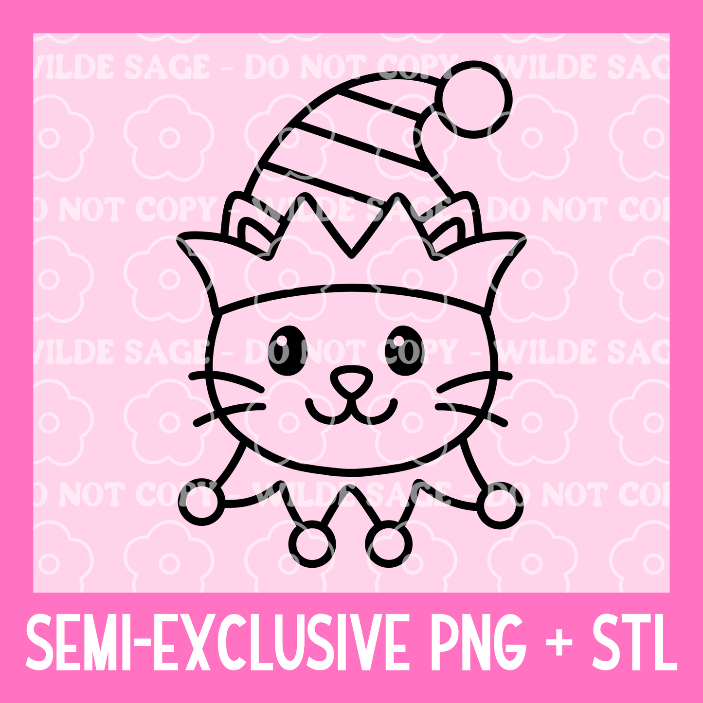 Cat Elf PNG and STL