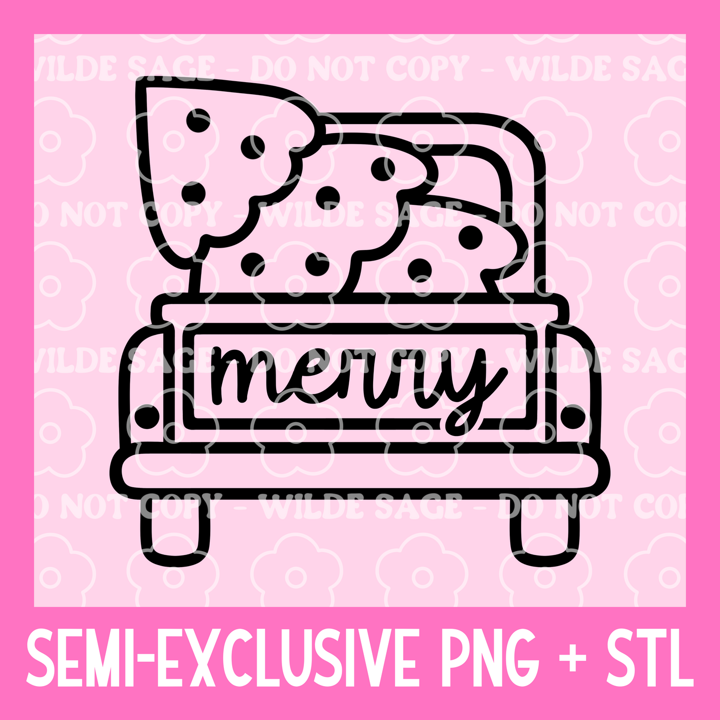 Merry Truck PNG and STL