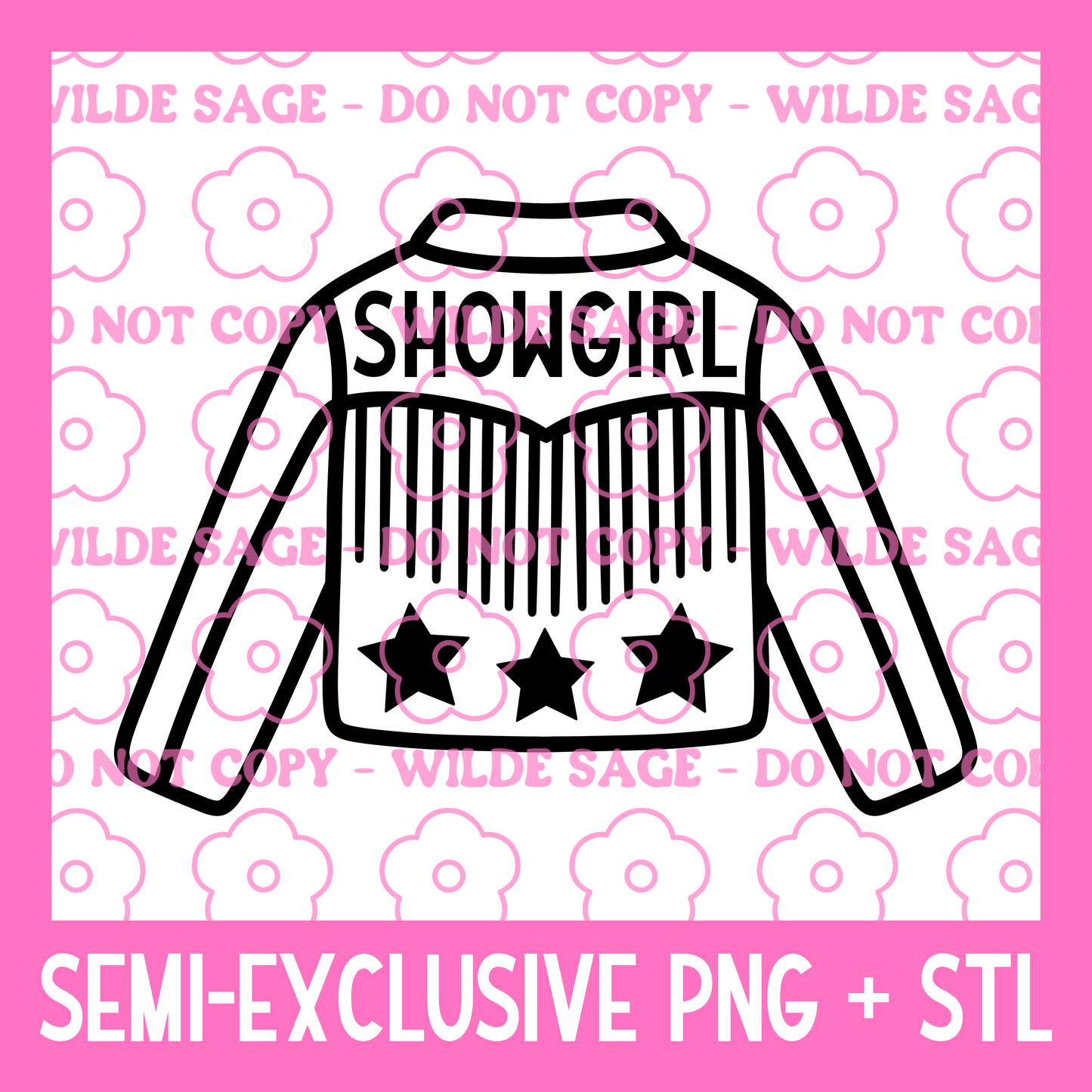 Showgirl Jacket PNG and STL