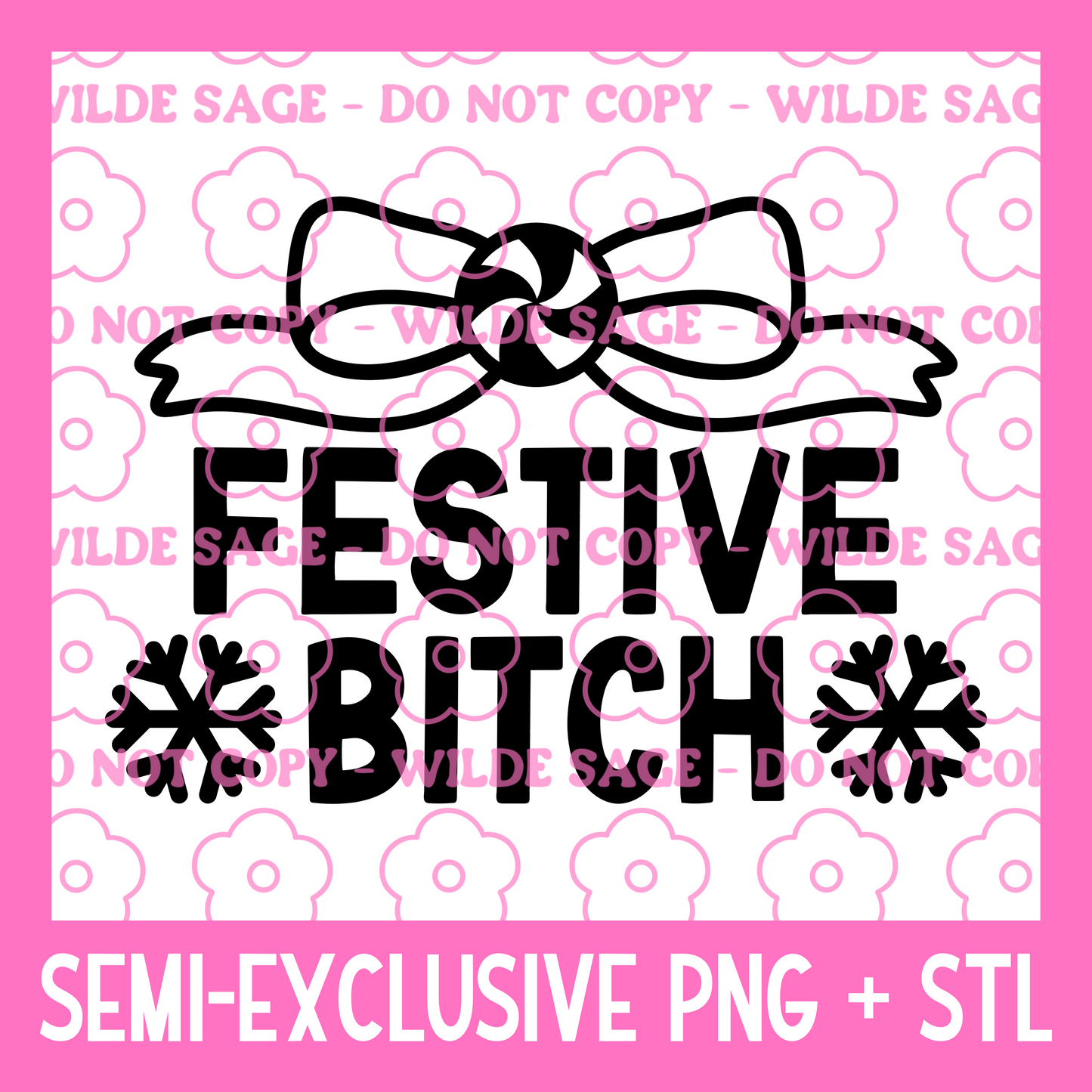 Festive PNG and STL